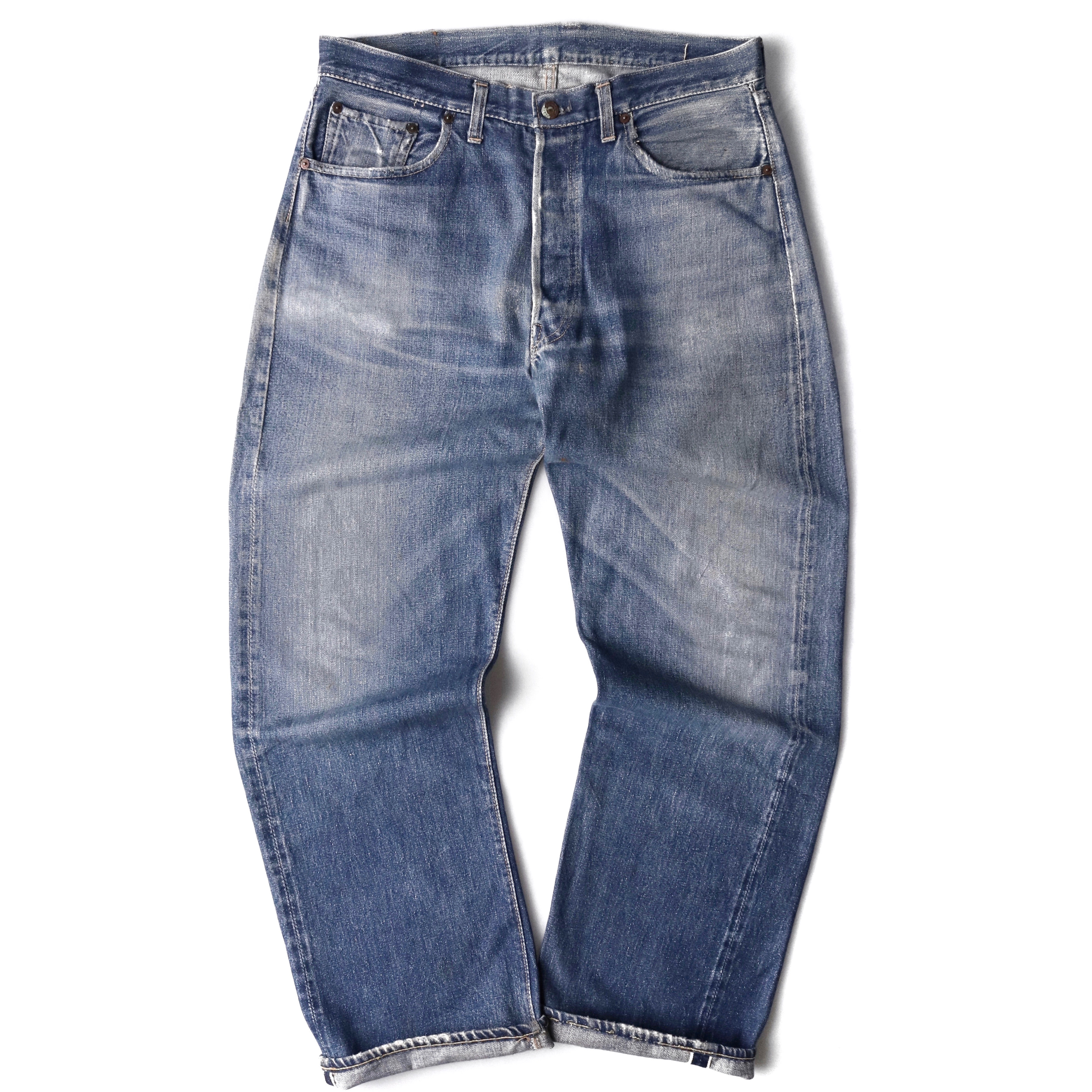 50s Levis リーバイス 501XX デニムジーンズ 革パッチ 両面タブ