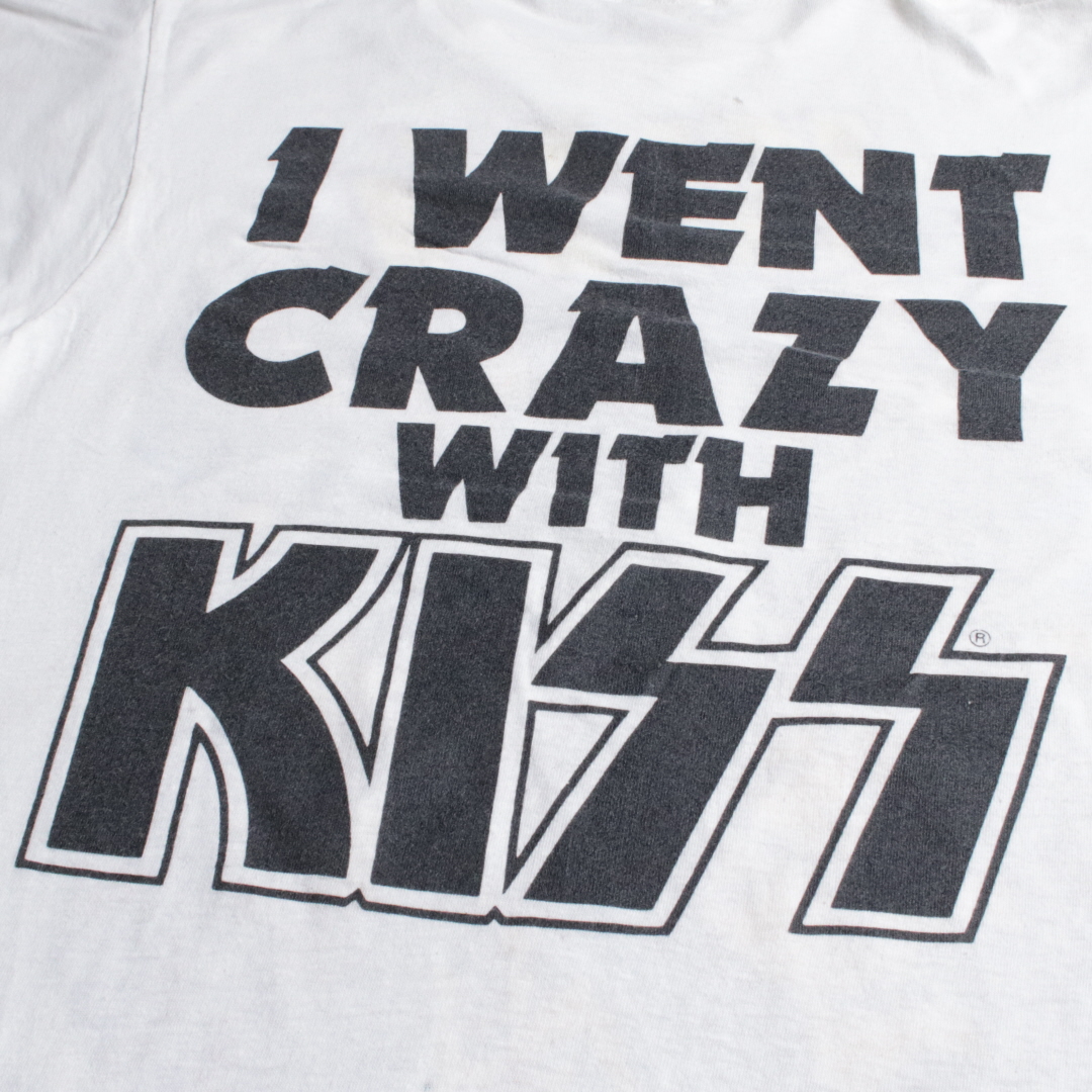 80s KISS バンドTシャツ 1 WENT CRAZY WITH KISS SCREEN STARS L