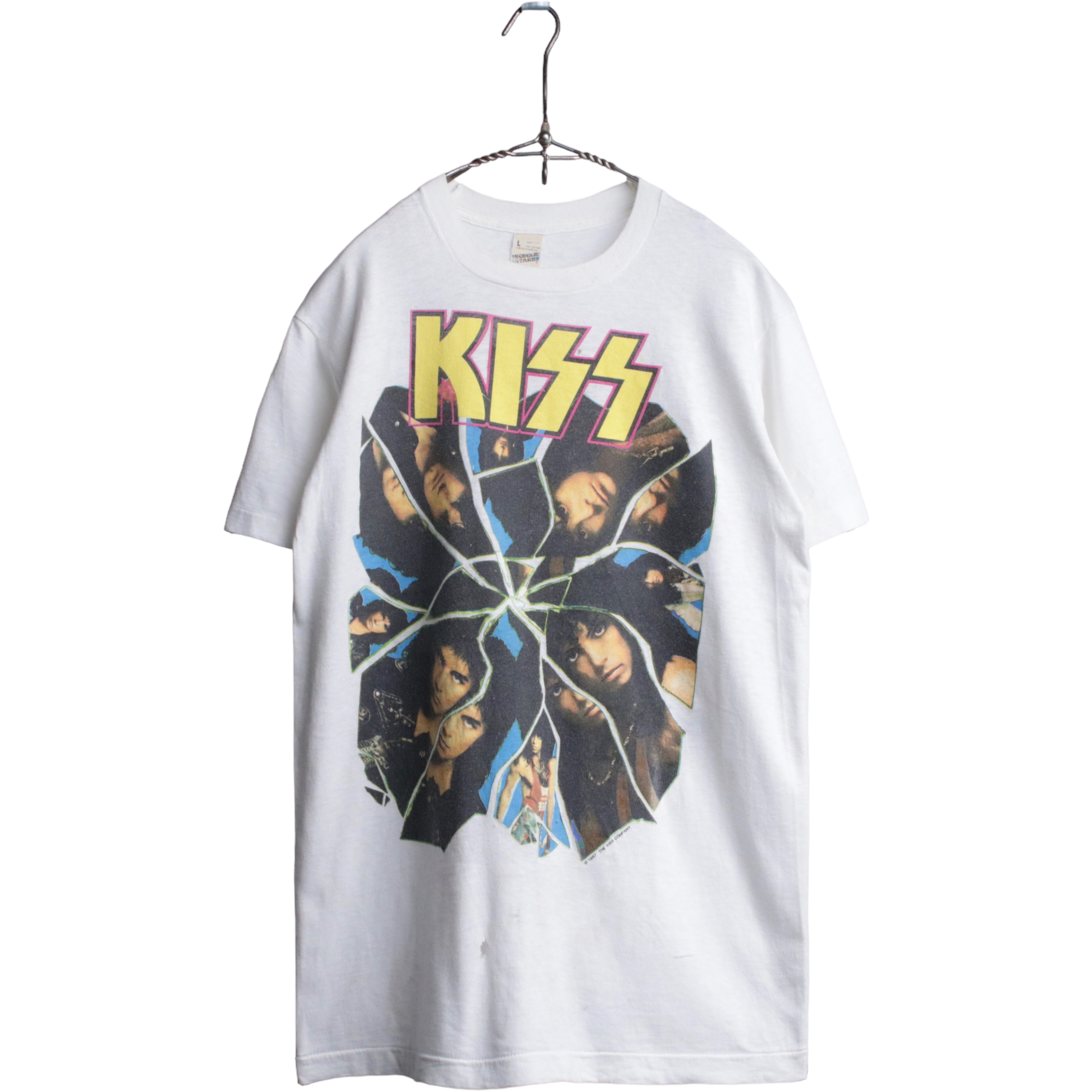 80s KISS バンドTシャツ 1 WENT CRAZY WITH KISS SCREEN STARS L