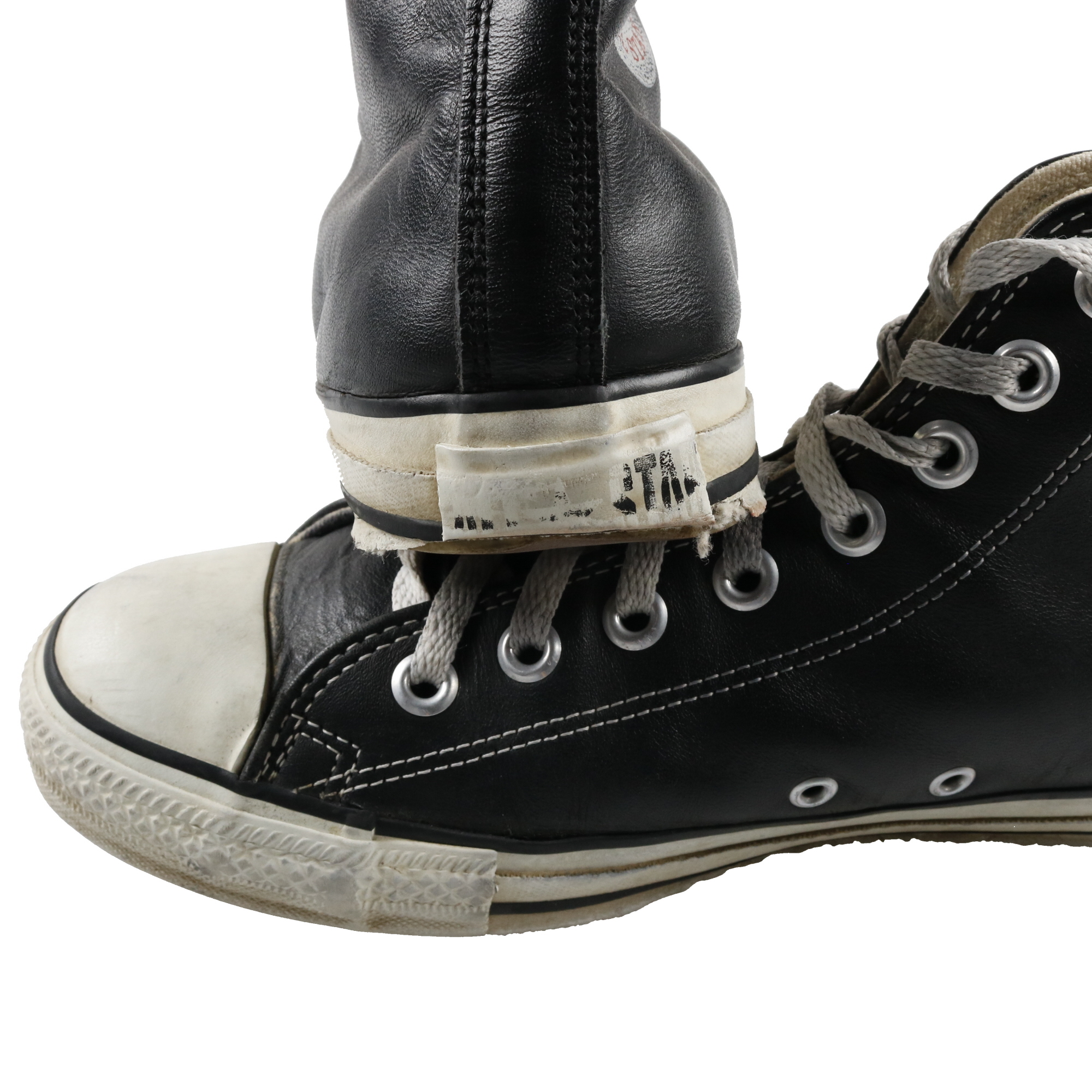 converse allstar 90s レザー ブラック us7.5-