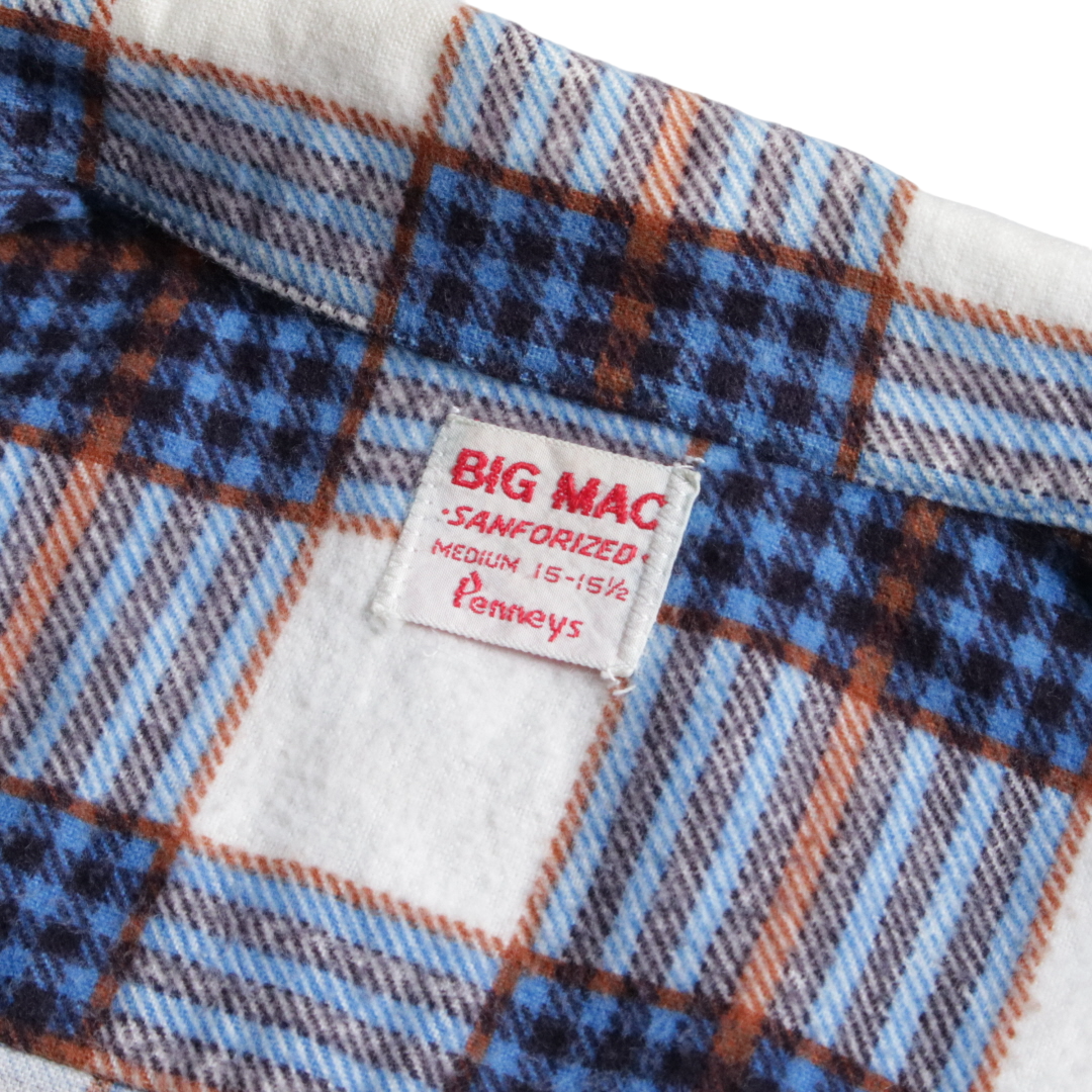 44k 60'sVINTAGE BIG MAC ビッグマックプリントネルシャツ/