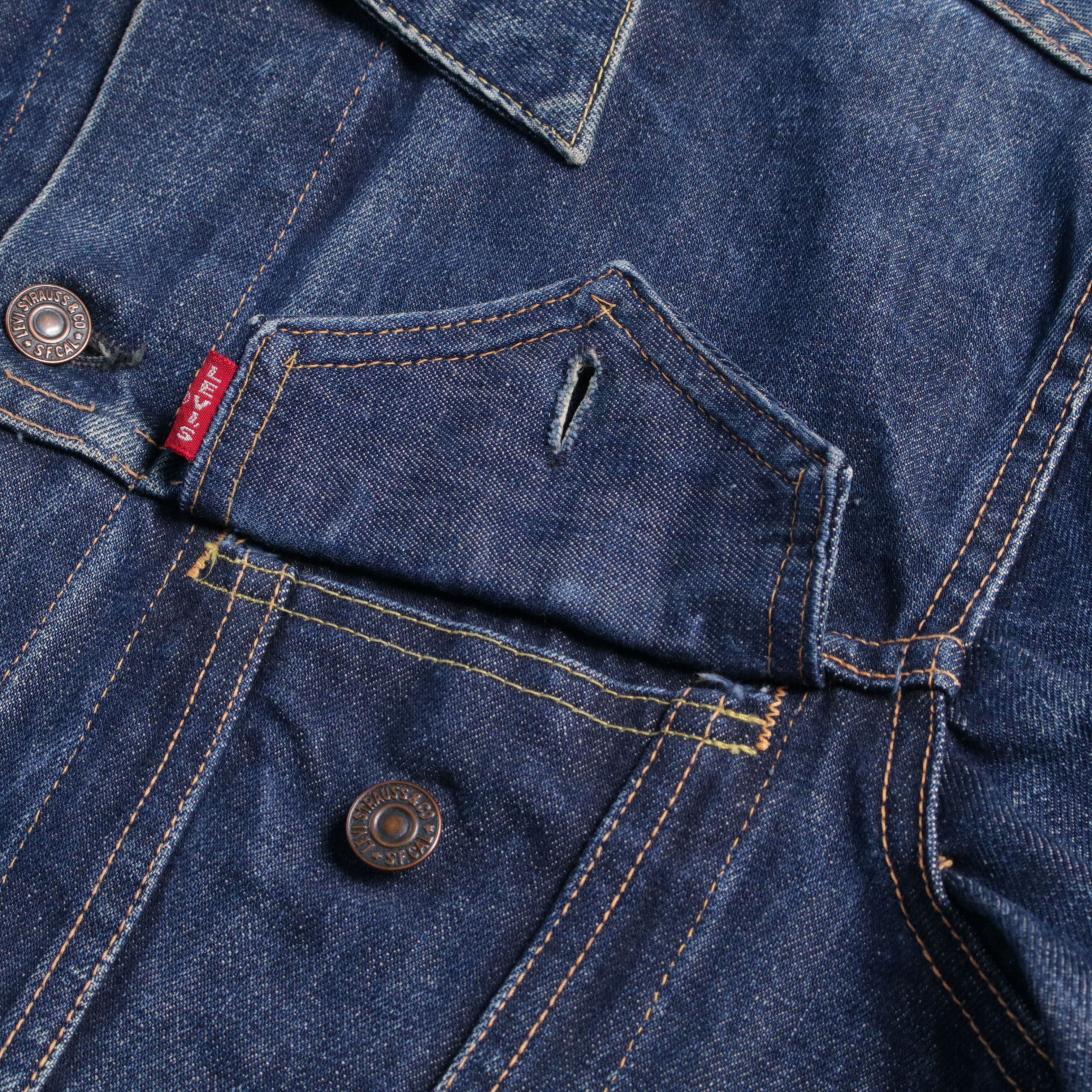 60s Levis リーバイス 558 デニムジャケット Gジャン サード 557 ロング 均等V ボタン裏刻印D&17 40程