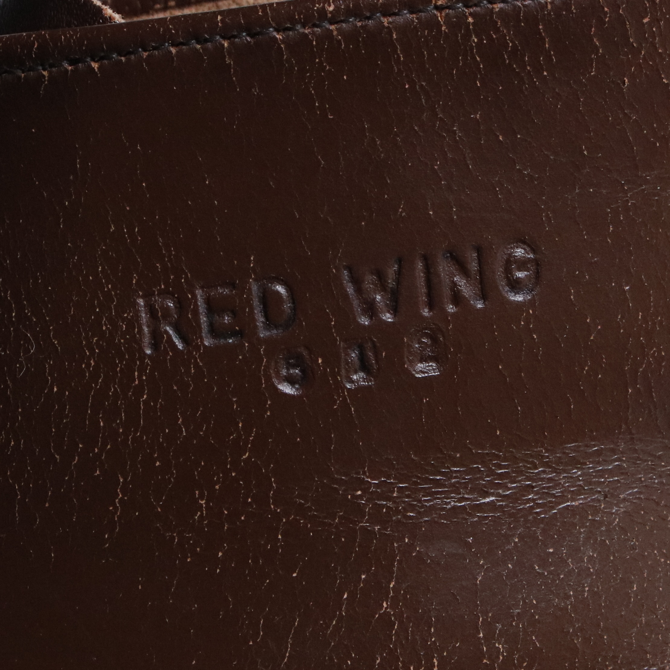 70s RED WING レッドウィング ワークブーツ プリントタグ 茶 ブラウン 9E