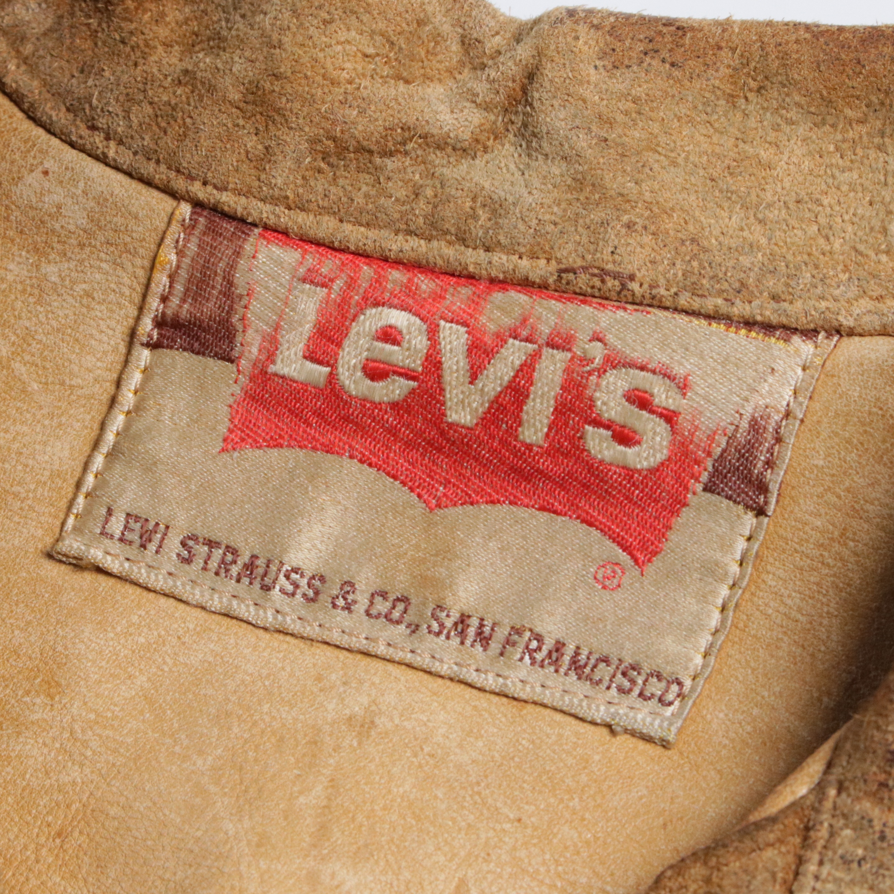 60s Levis リーバイス スウェードジャケット BigE 均等V 3rd 557 70505 40程