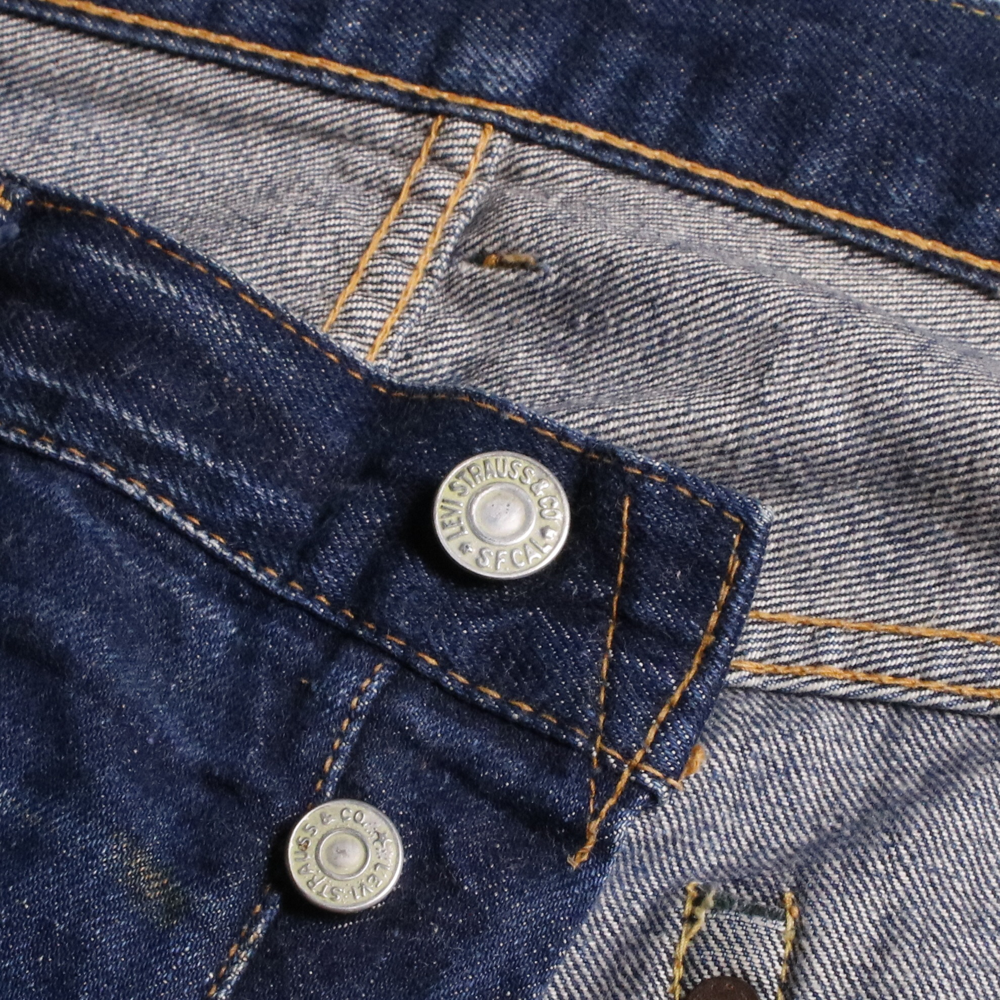 60s Levis リーバイス 501XX デニムジーンズ 紙パッチ ギャラ無し センターオフセット W36L27.5