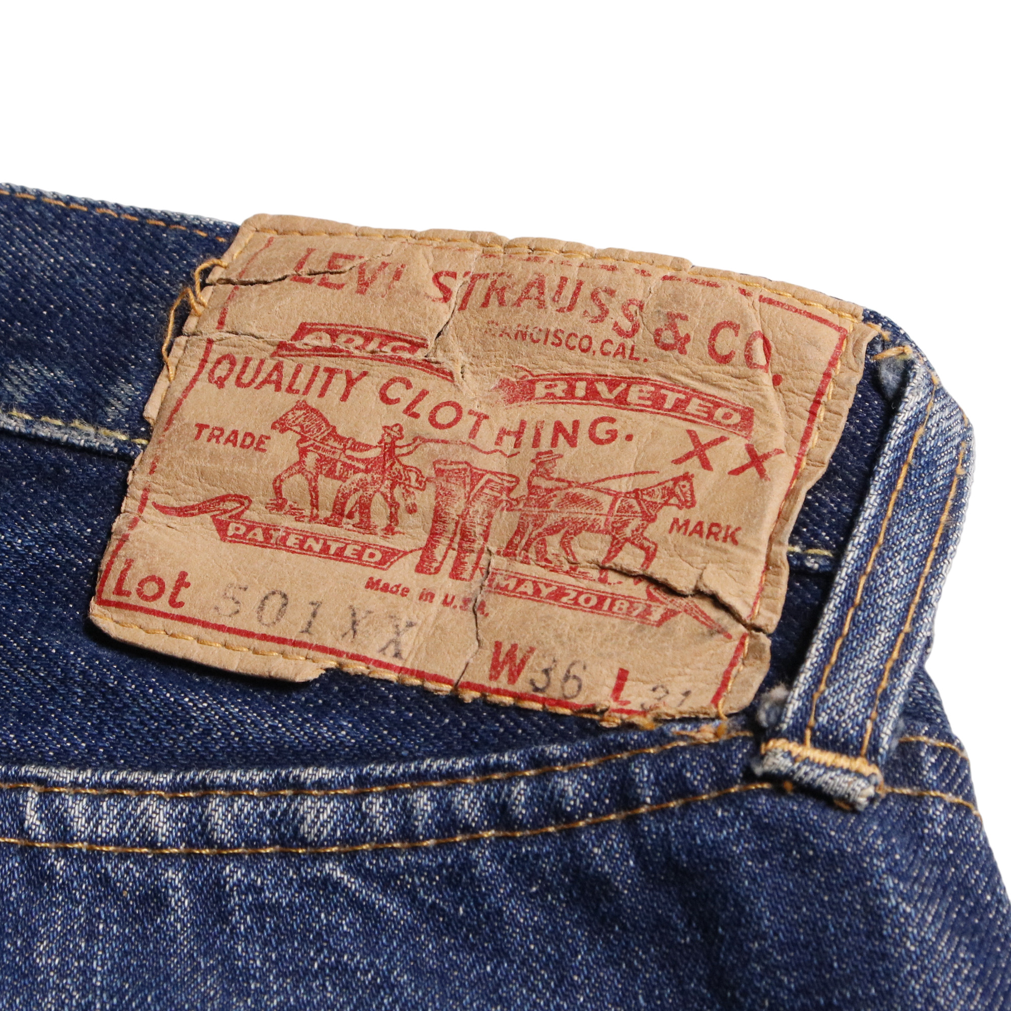 Levi's 501xx 紙パッチ VINTAGE 雰囲気抜群 u.s.aちゃんと付いています ...