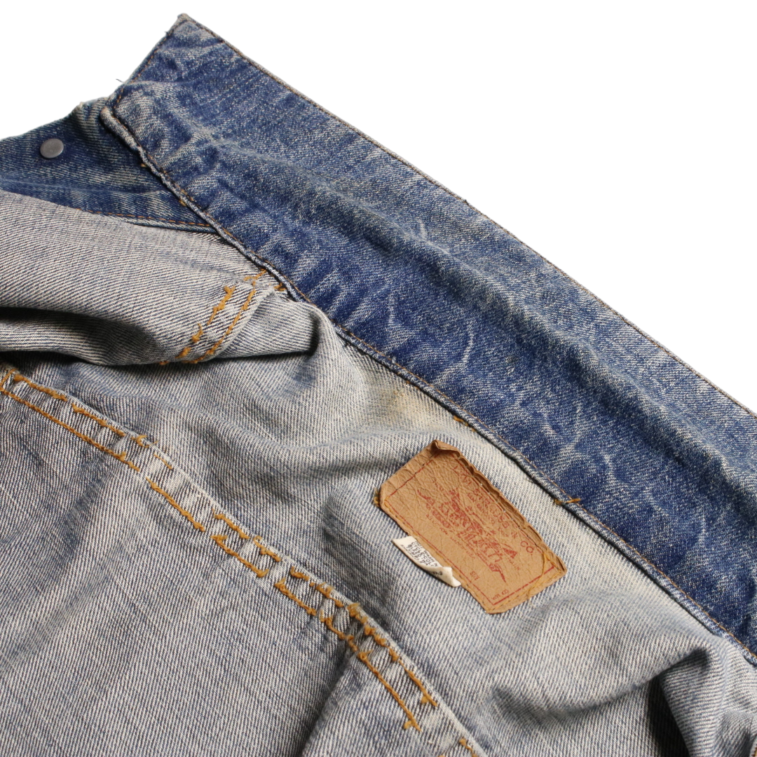 70s Levis リーバイス 70505E ビッグE デニムジャケット ケアタグ ボタン裏刻印525 42程