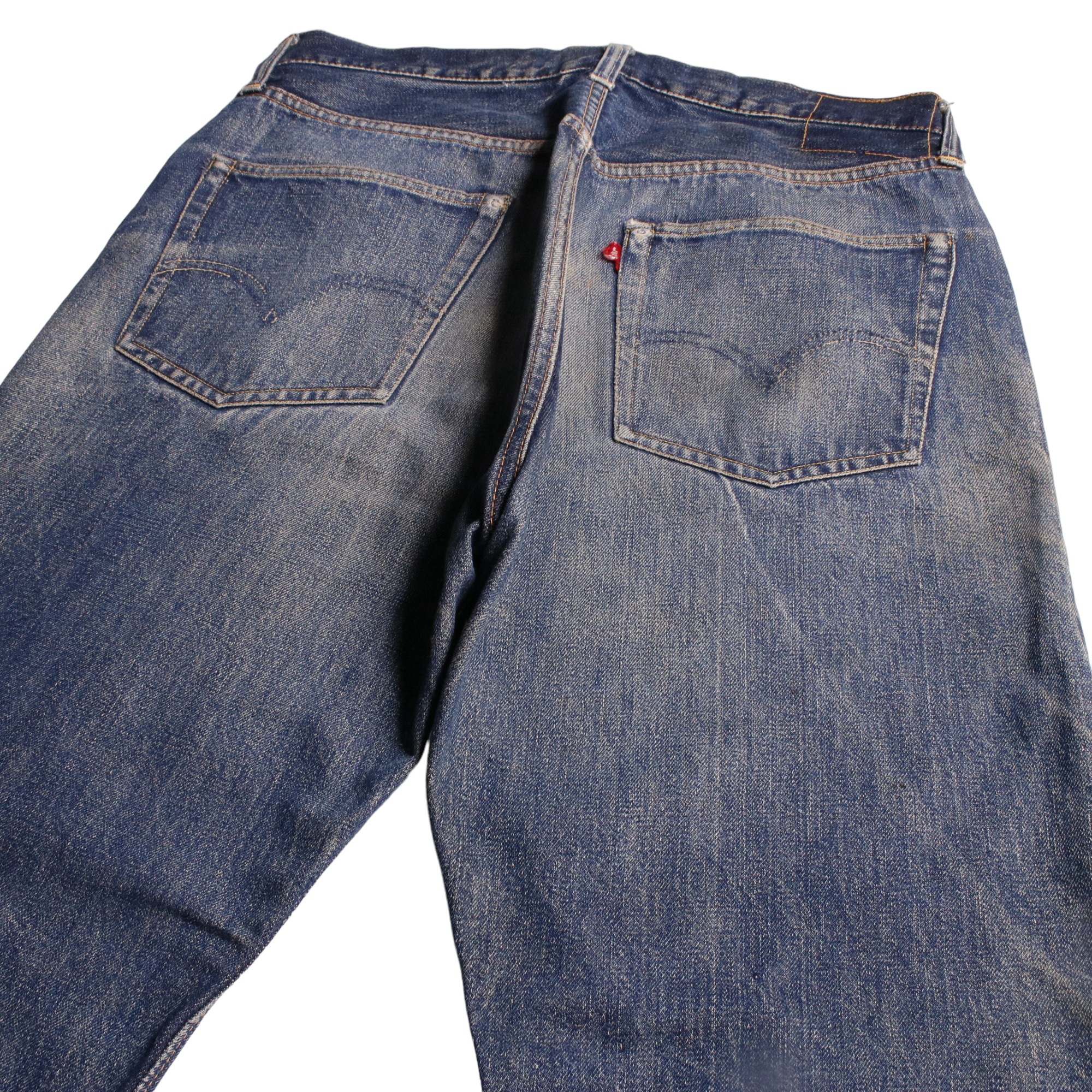 50s Levis リーバイス 501XX レザーパッチ センターオンセット 鉄