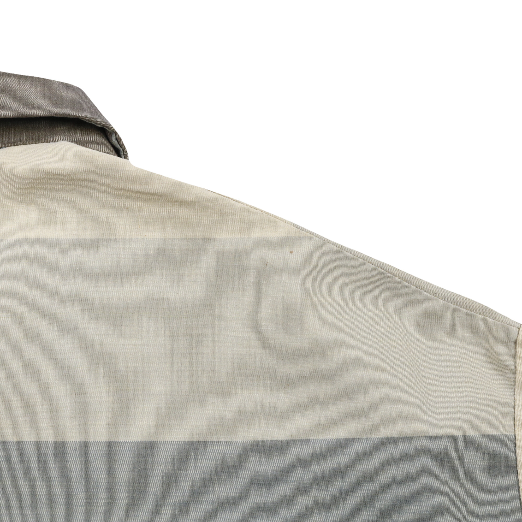 60 ヴィンテージ star スター プルオーバーシャツ イタリアンカラー 袋襟 玉虫生地 グレー ブルー L程
