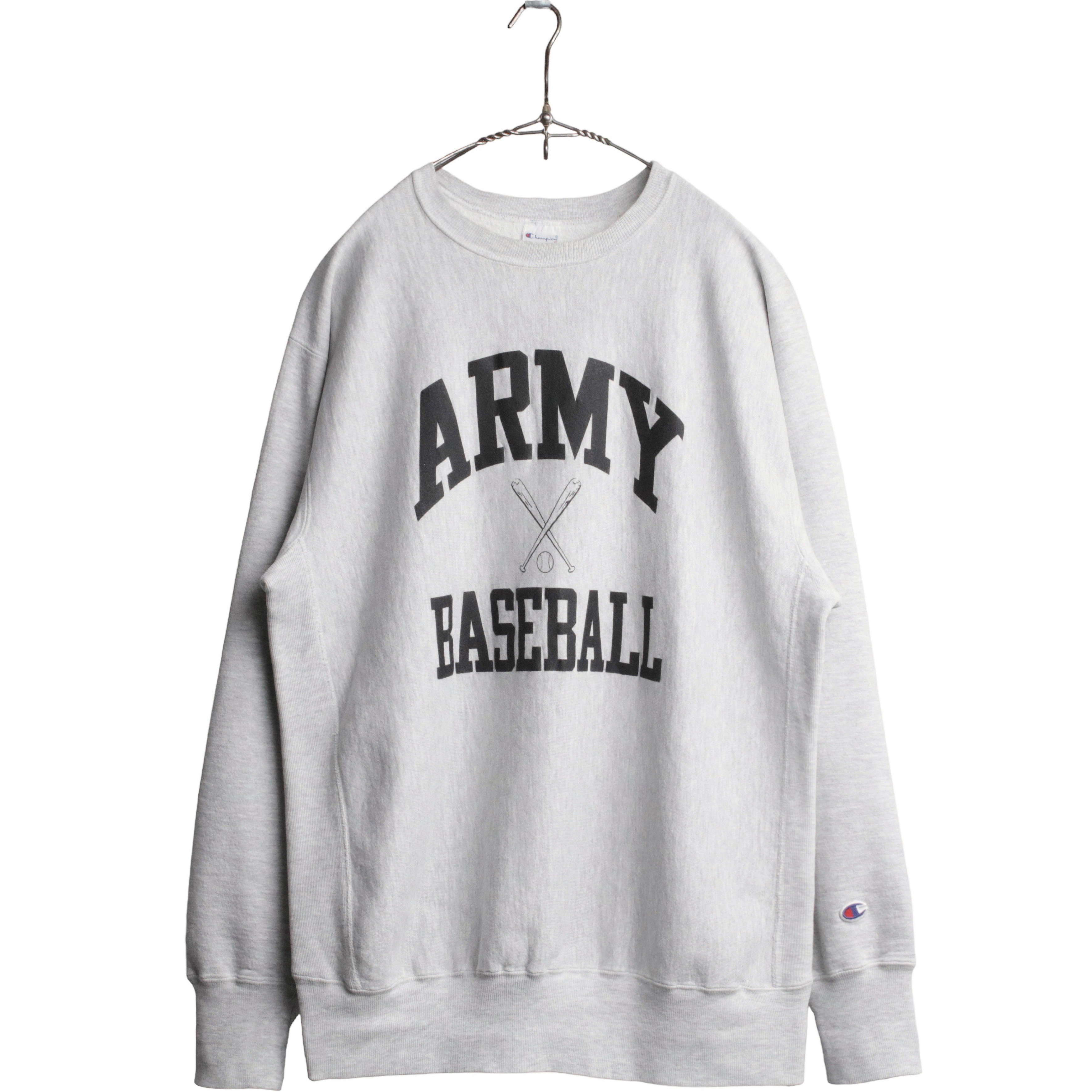 90s Champion チャンピオン リバースウィーブ スウェット ARMY BASEBALLミリタリー XXL