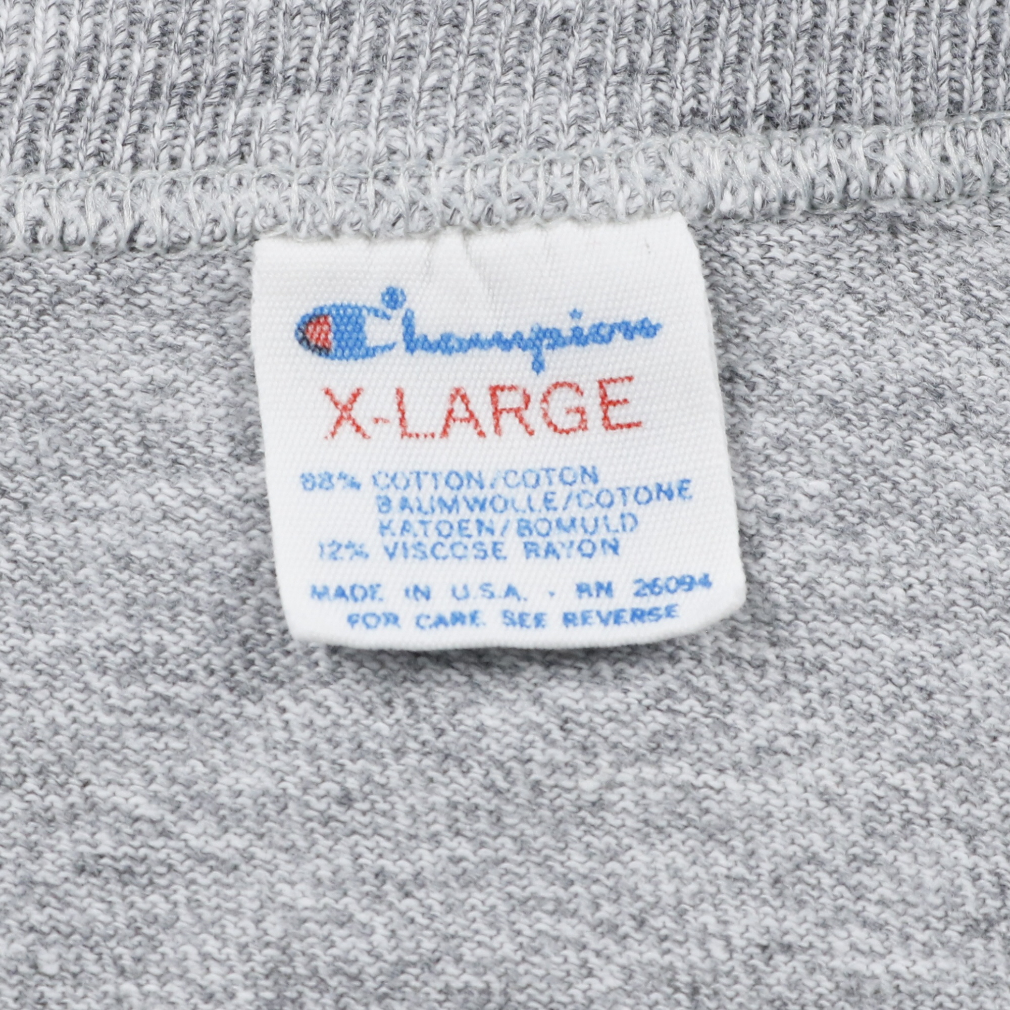 80s ヴィンテージ Champion チャンピオン 88/12 Tシャツ 杢 ノートルダム トリコタグ XL