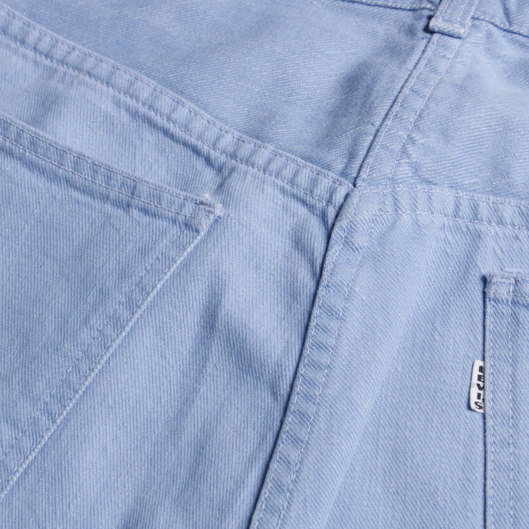 60s Levis リーバイス 518 ビッグE Big E カラーデニム FADE BLUE DENIM W36L30.5