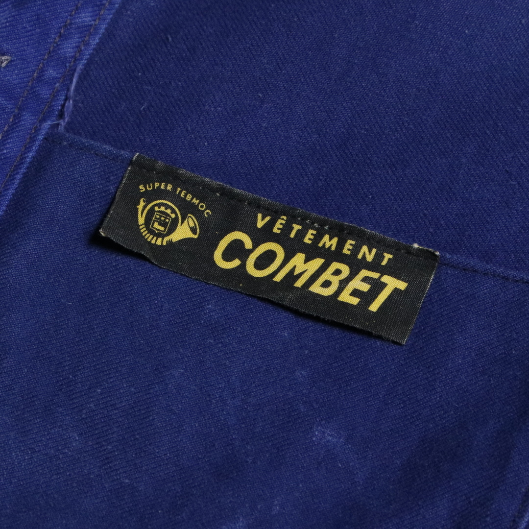 40s50s COMBET コットンツイルフレンチワークジャケット Vポケット M程
