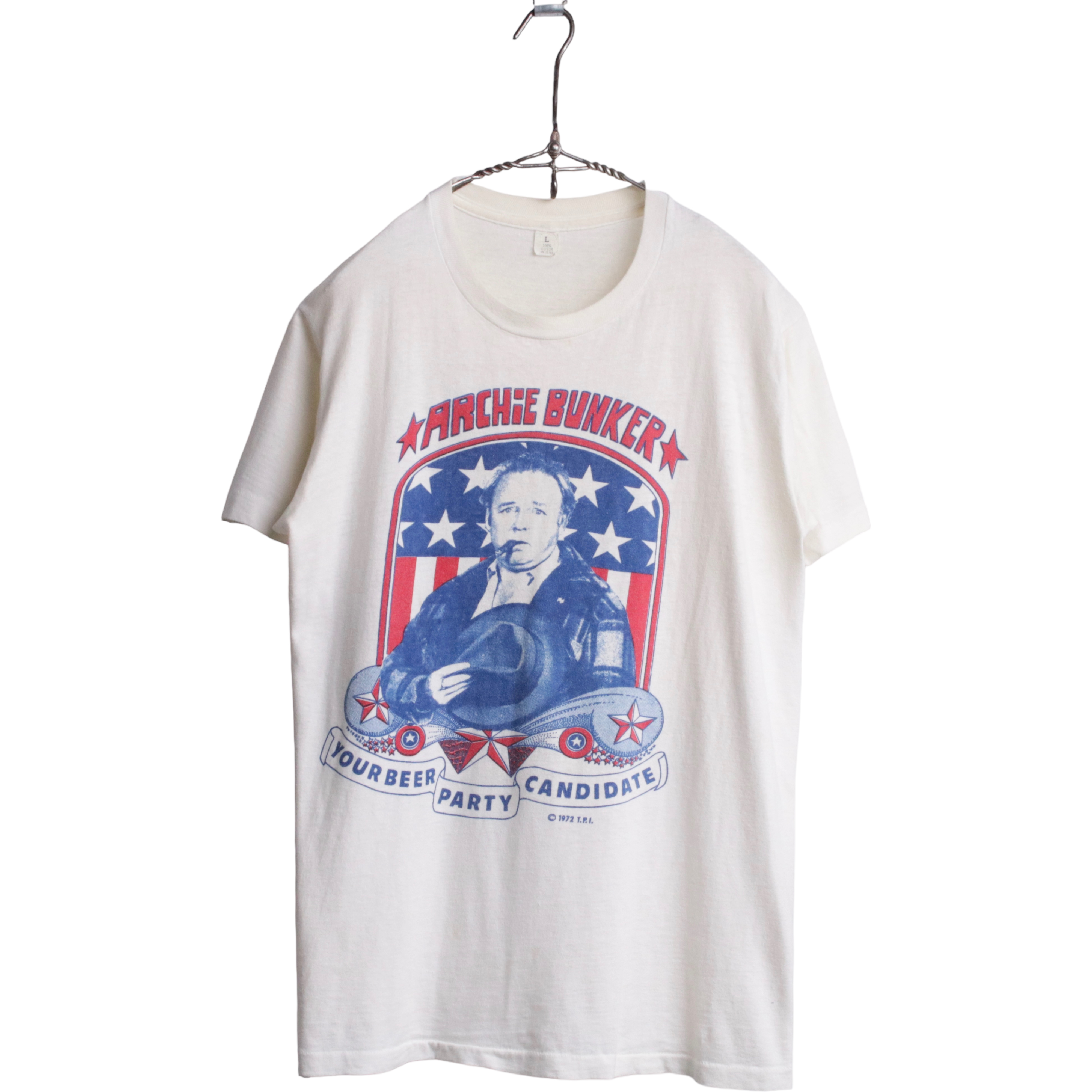 ビンテージ 70年代 ARCHIE BUNKER アーチ バンカー Tシャツ-