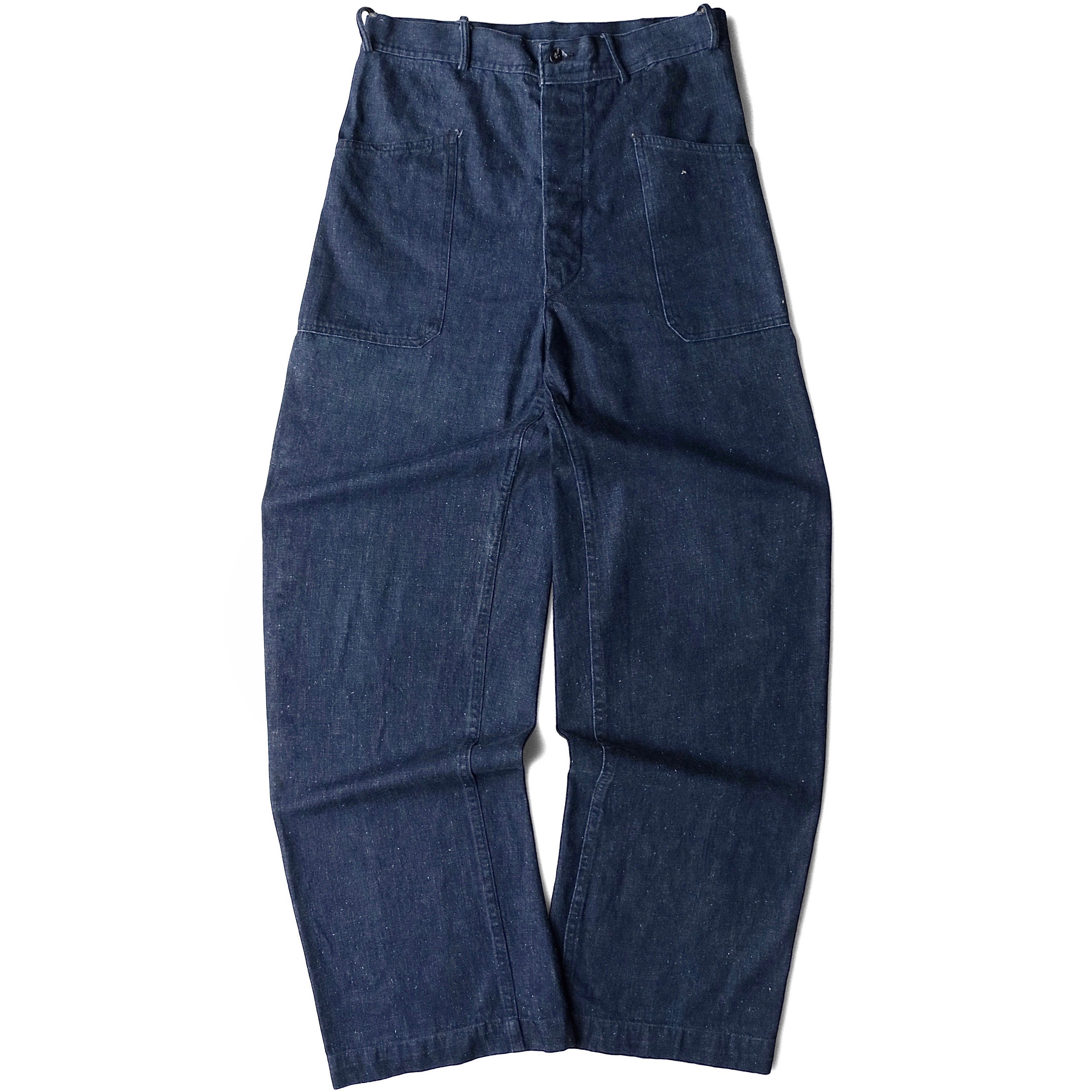 40s us navy denim trousers - デニム/ジーンズ