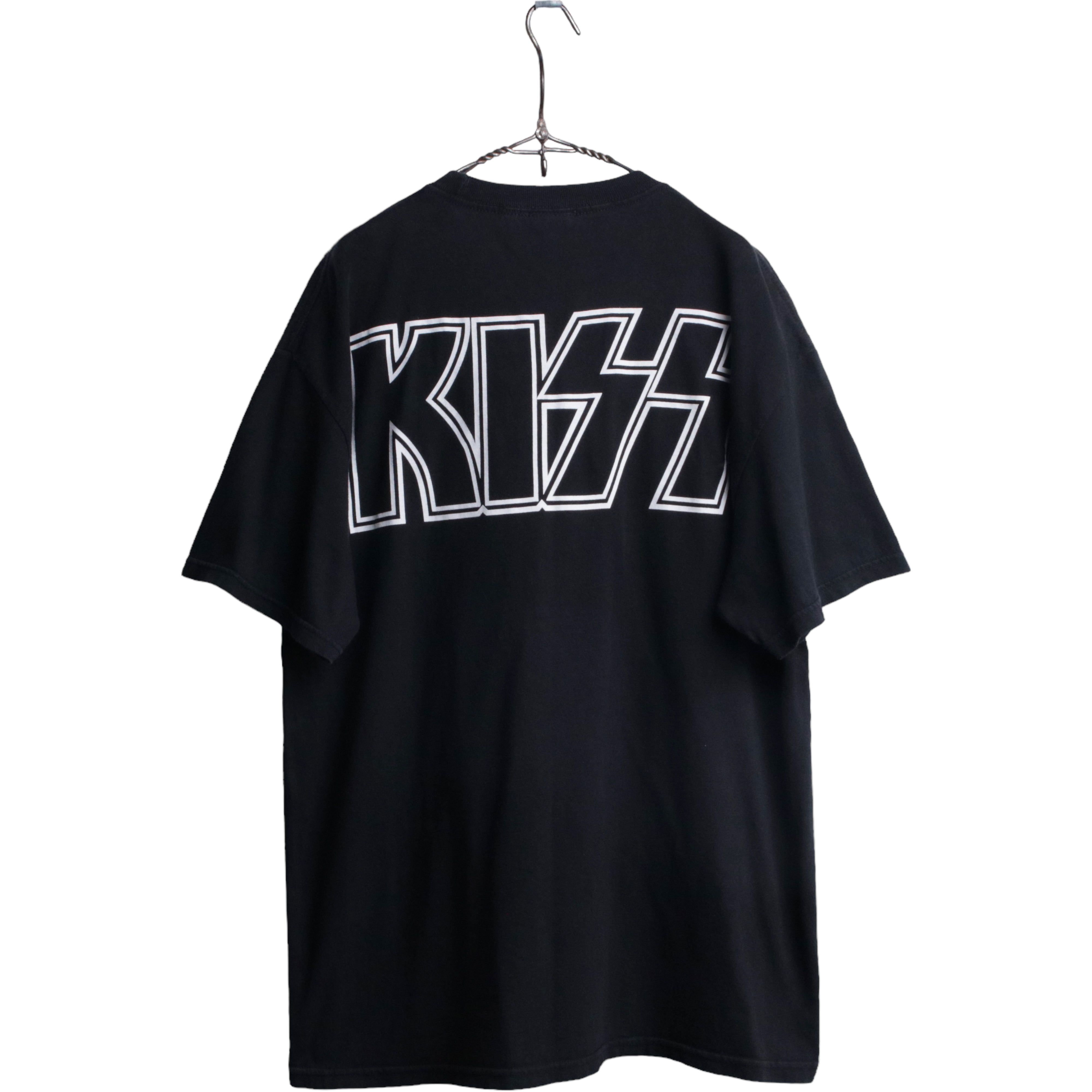 90s KISS 96年 1996 バンド Tシャツ 両面プリント 黒 Ｌ