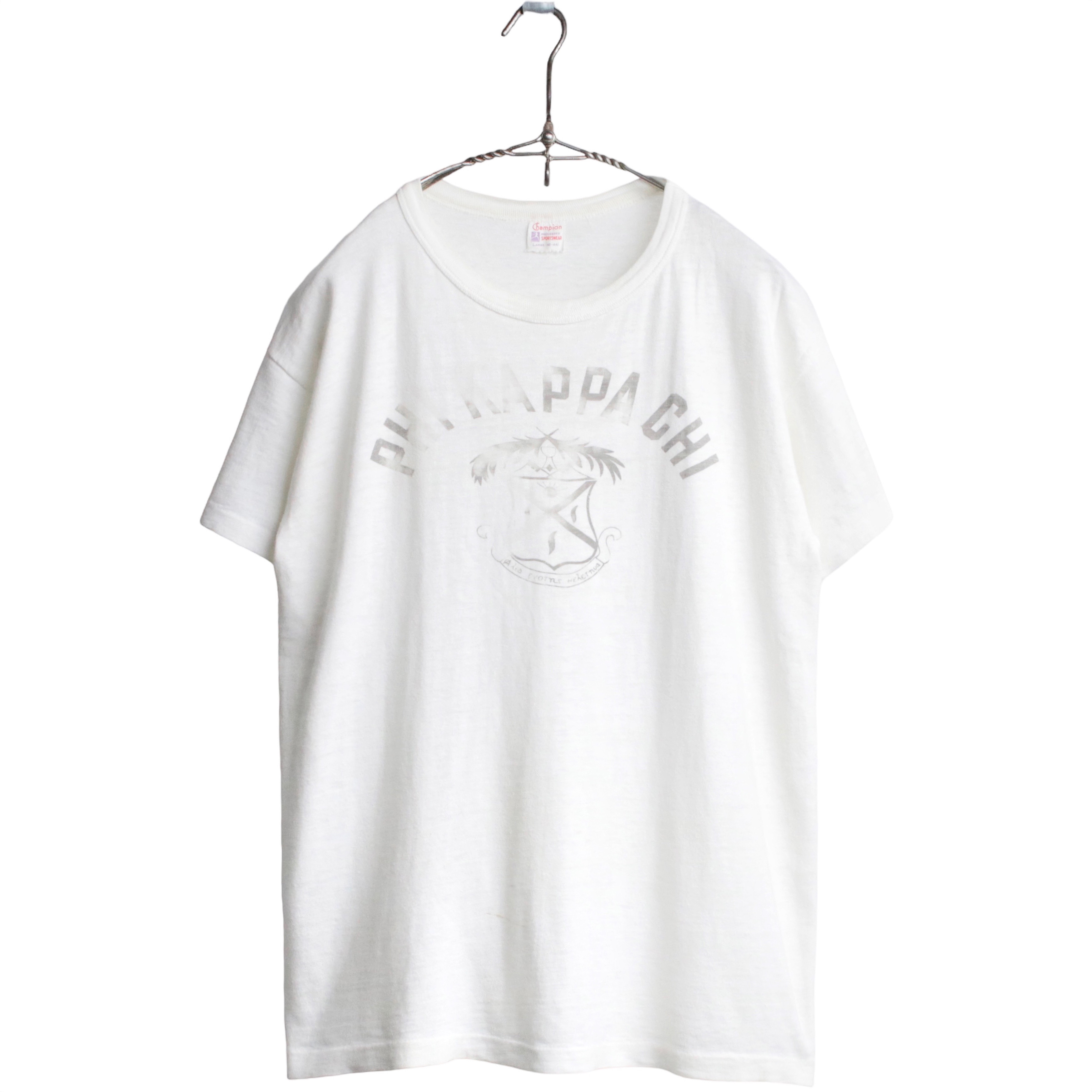 Tシャツ/カットソー(半袖/袖なし)Champion ランタグ Lサイズ 50s Tシャツ
