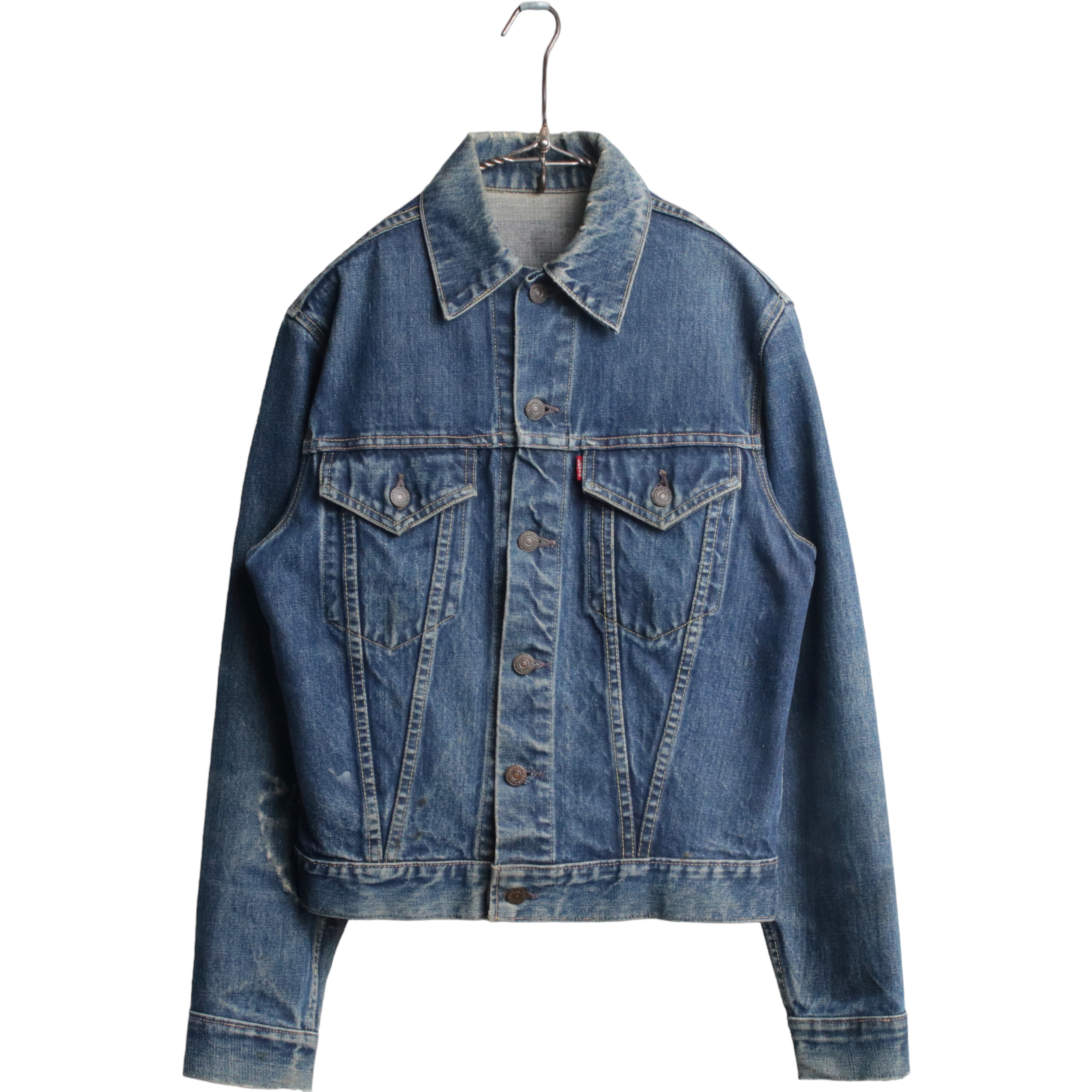 60s Levis リーバイス 557 デニムジャケット サード 均等V ボタン裏刻印D&17 Gジャン 38