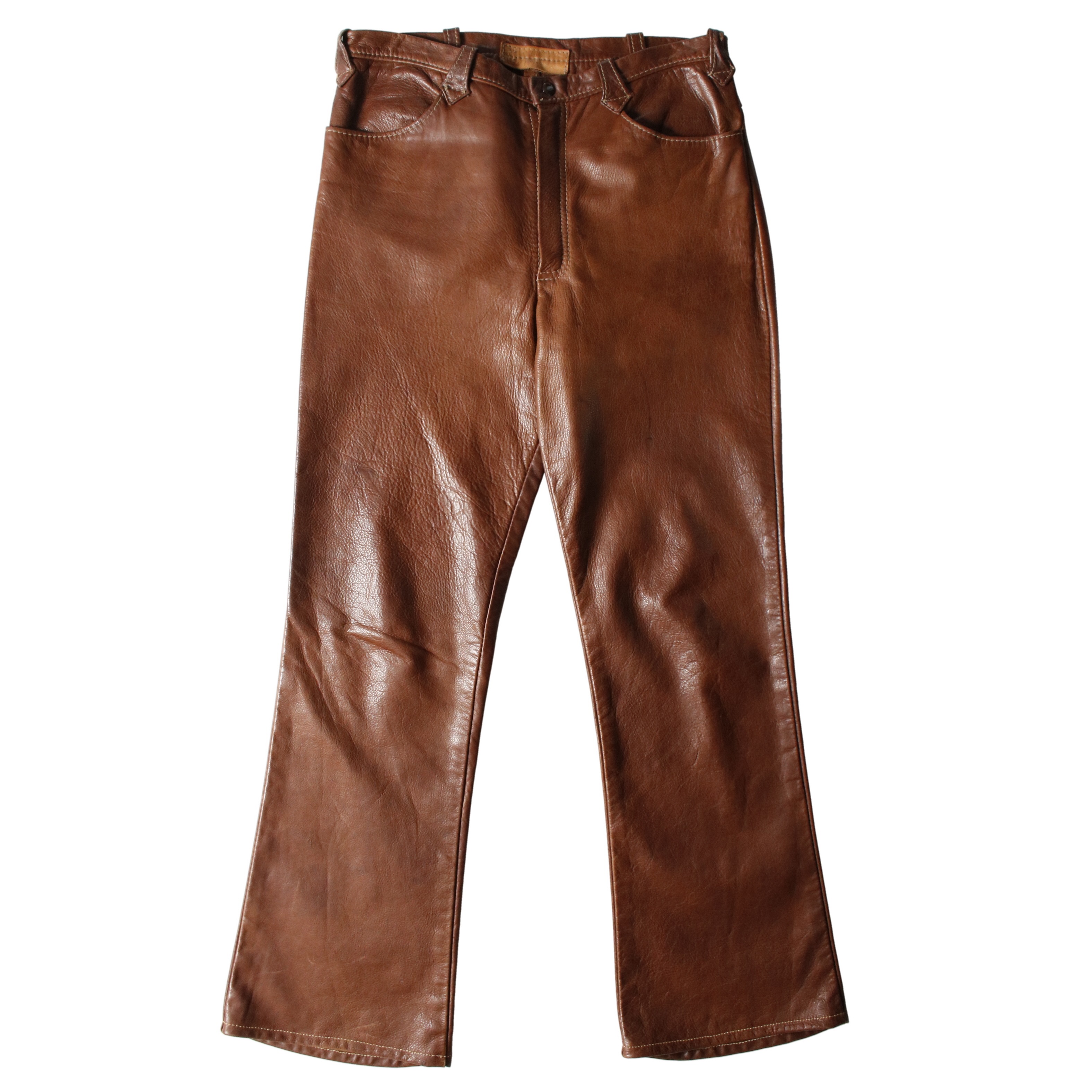 Vintage leather pants レザー パンツ フレア ブーツカット