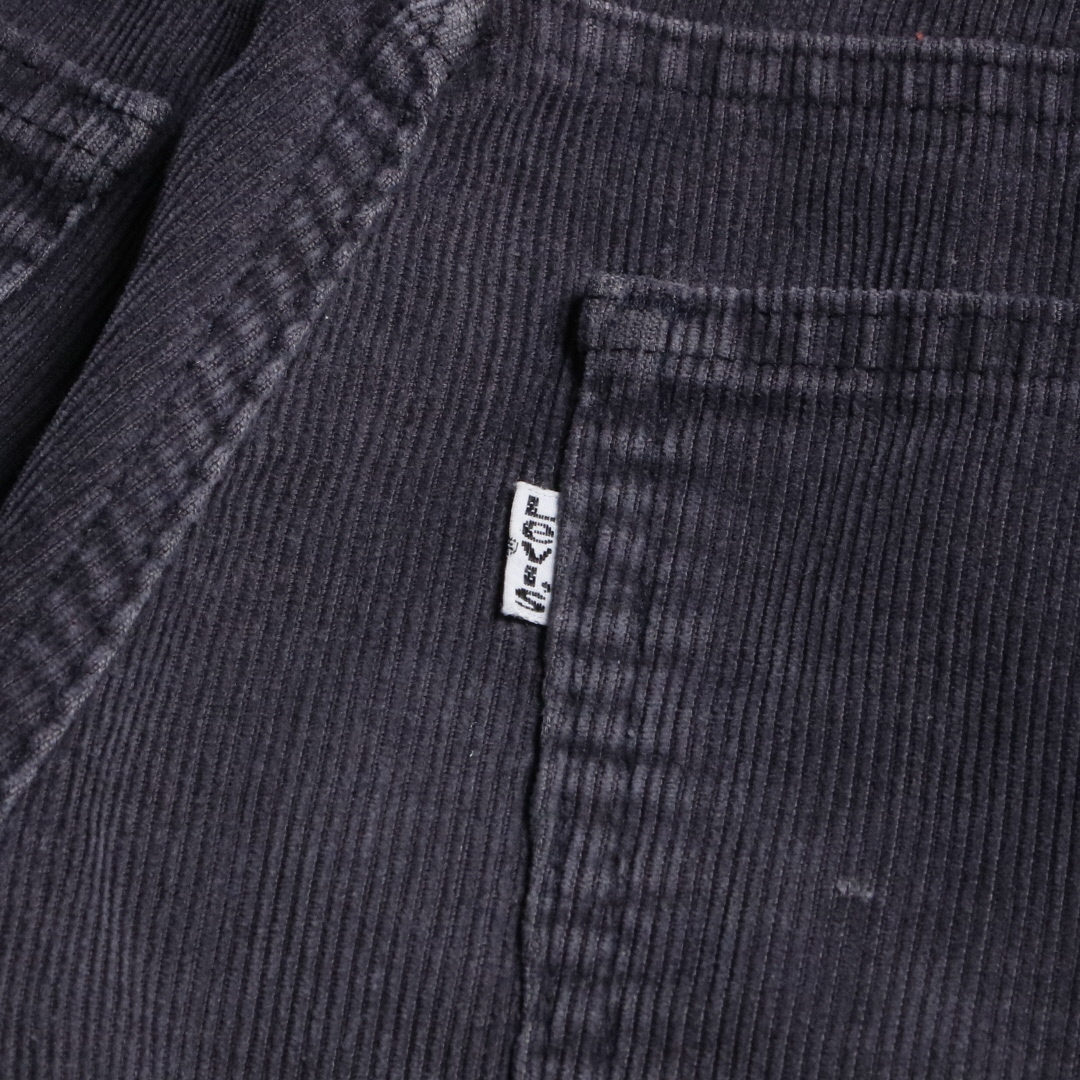 80s Levis リーバイス 519-1558 コーデュロイパンツ ブラック 黒 W31