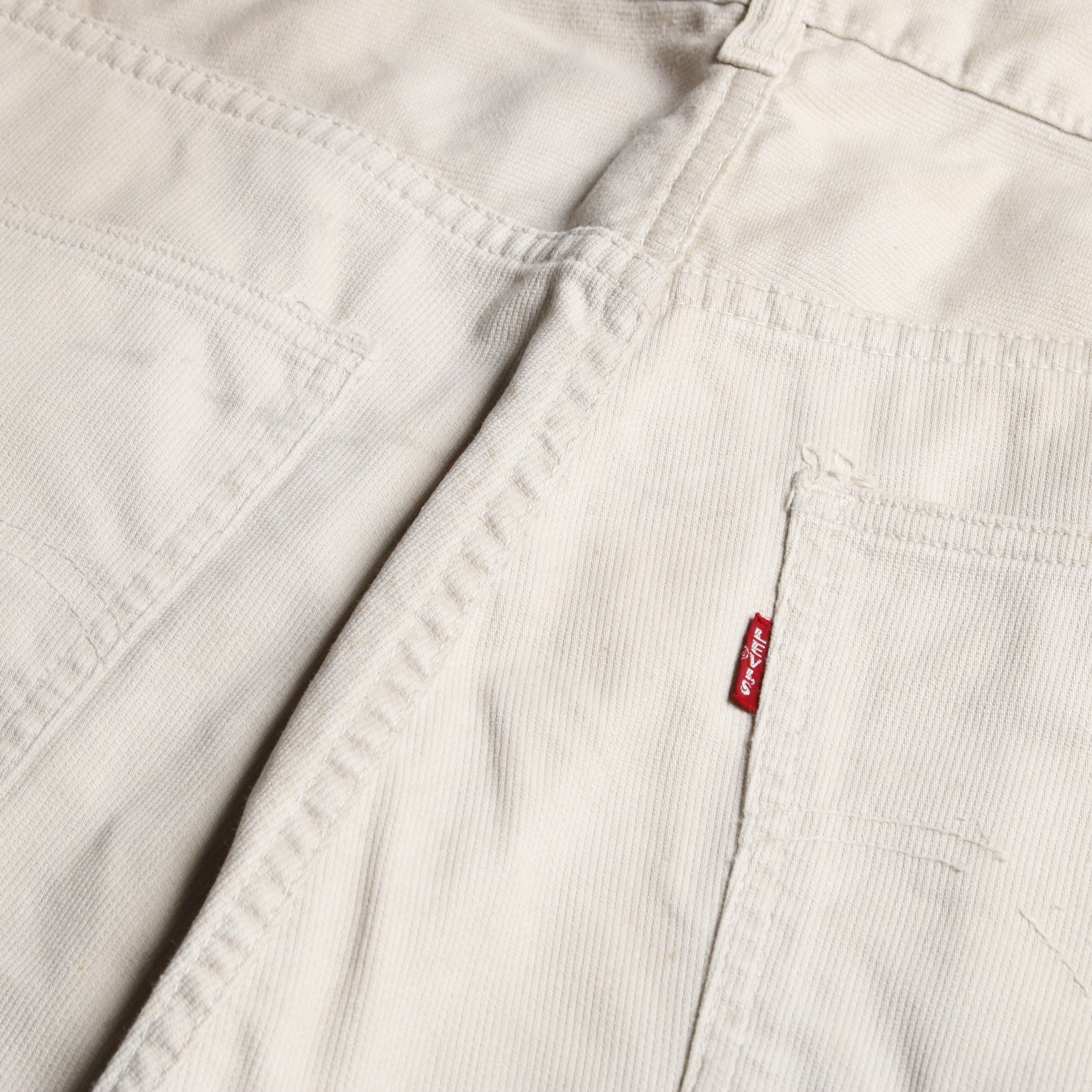 60s Levis リーバイス 911B 519 ダブルネーム Wネーム BigE ピケパンツ ボタン裏刻印E W34.5L30