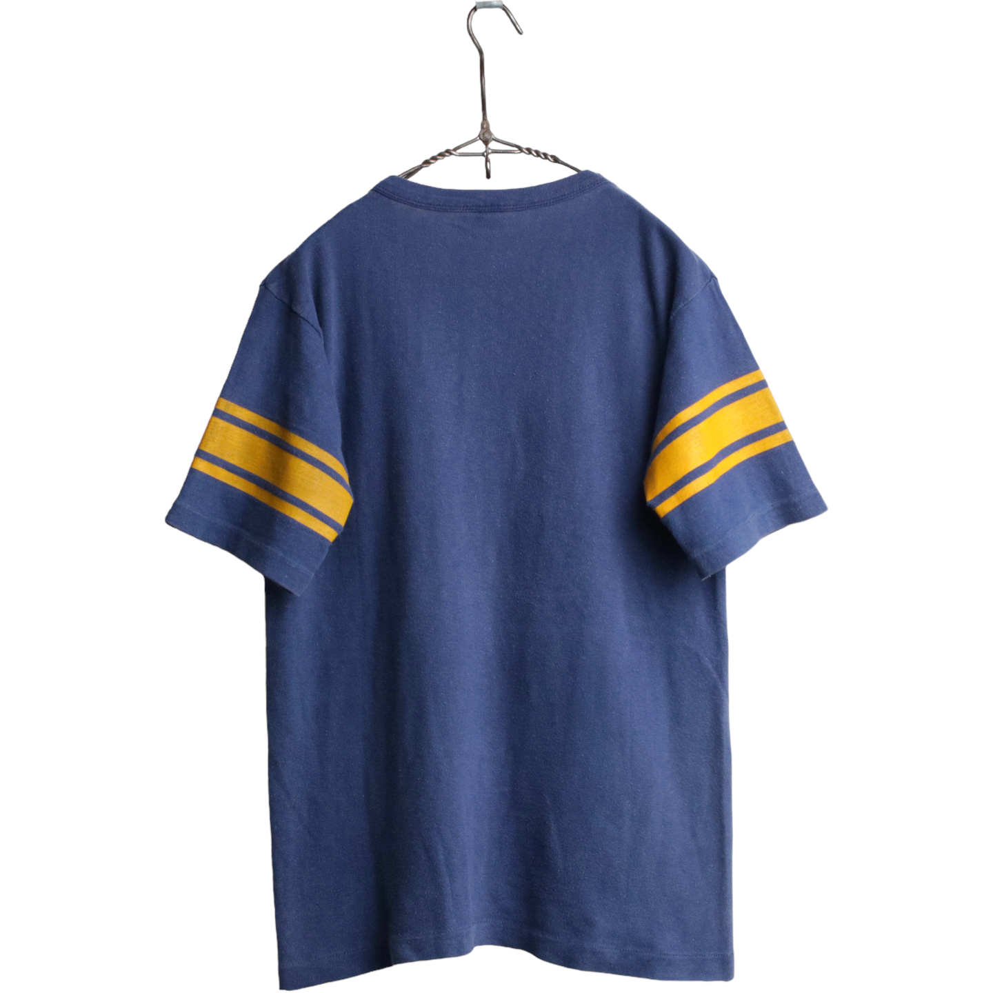 70s Champion チャンピオン WIN フットボールTシャツ 3段プリント バータグ M