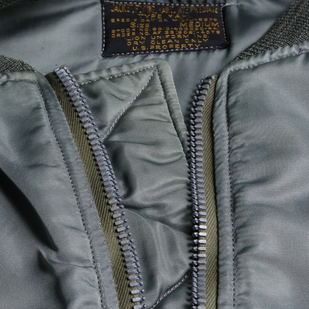 50s U.S.A.F. MA-1 フライトジャケット MIL-J-8279 最初期 LION UNIFORM社製 スコードロン M