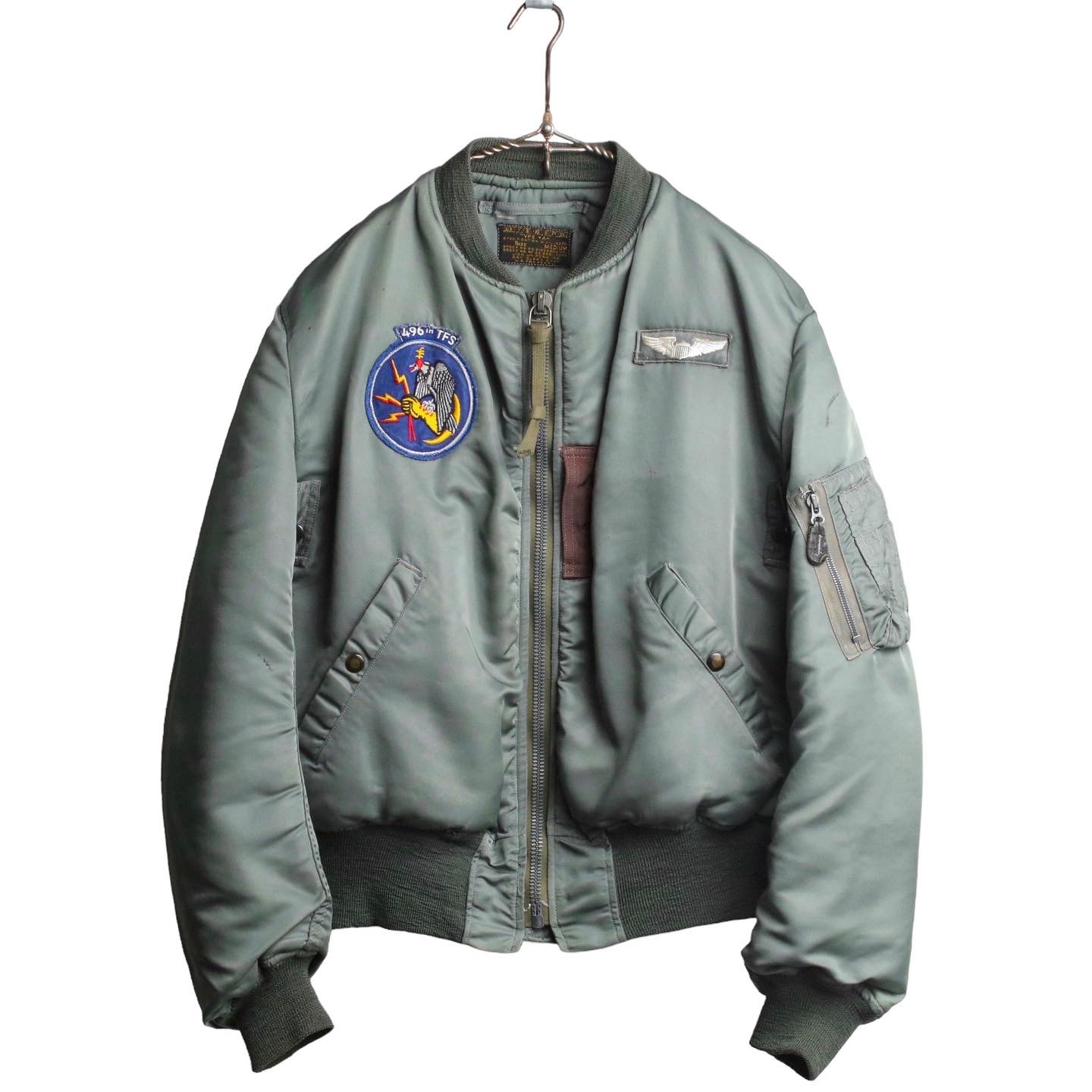 50s U.S.A.F. MA-1 フライトジャケット MIL-J-8279 最初期 LION UNIFORM社製 スコードロン M