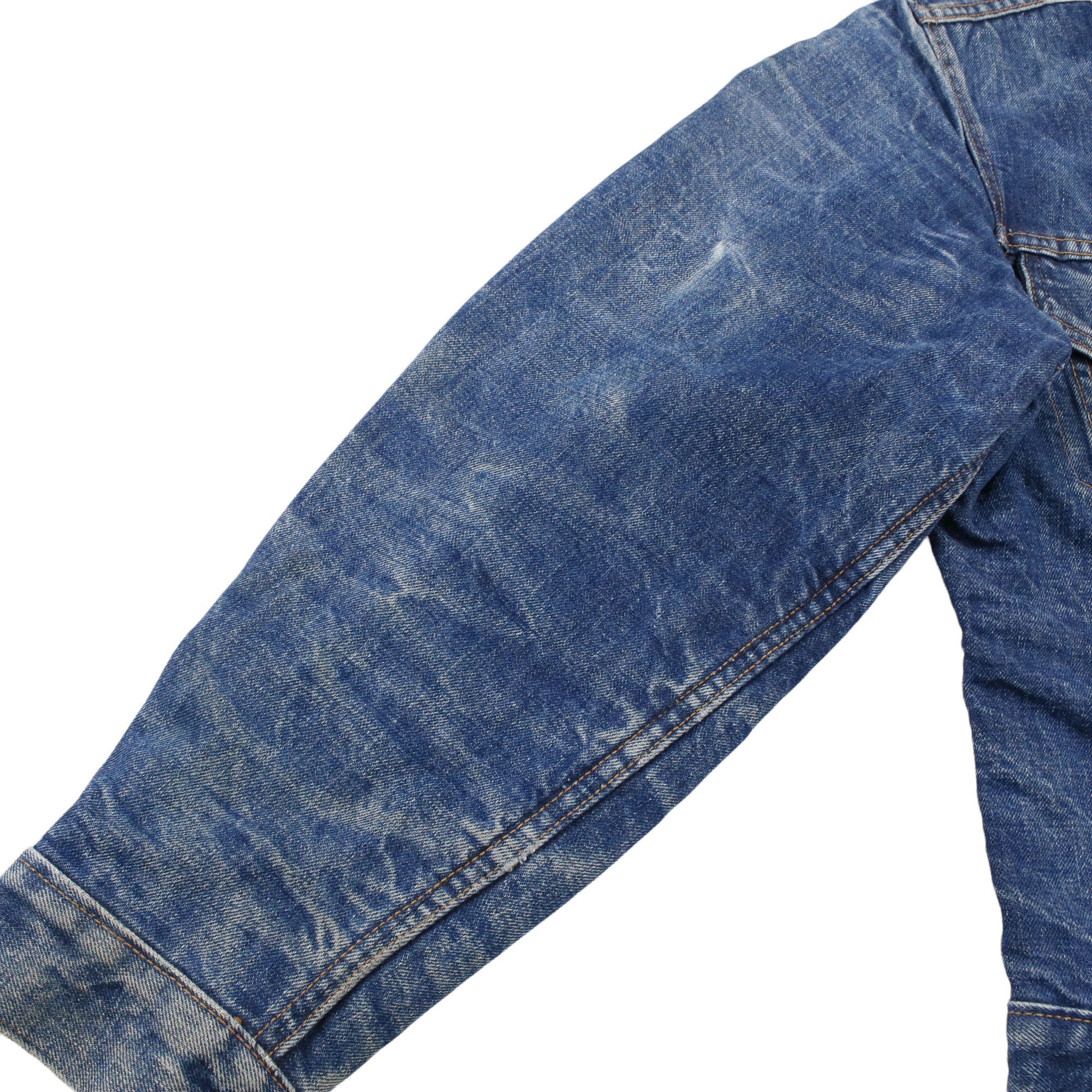 70s ヴィンテージ Levis リーバイス 70505 デニムジャケット ブランケット付き BigE ビッグE 4th ケアタグ ボタン裏52  インディゴ 38-40程