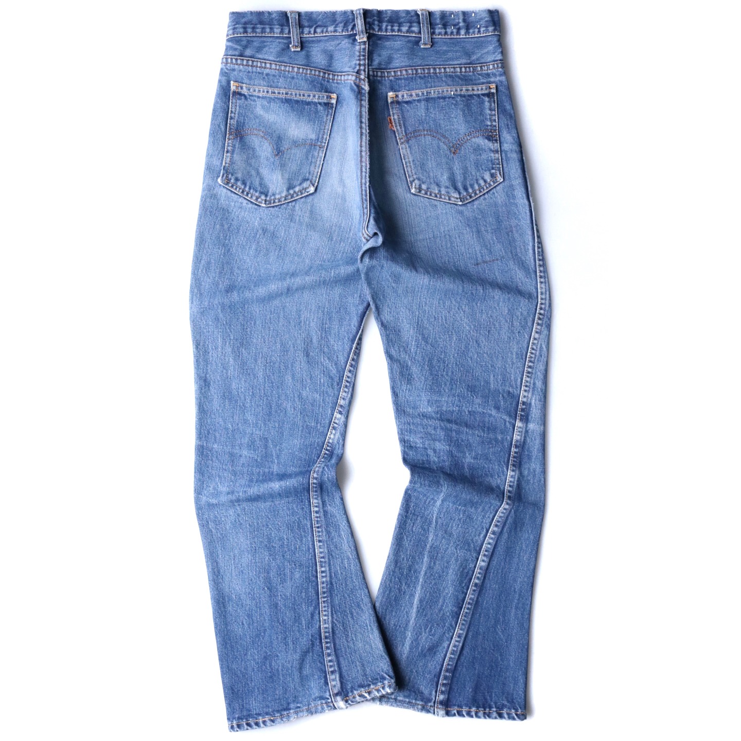 70s Levis リーバイス 607 BIGE デニム ジーンズ フレア ベルボトム ブーツカット WL