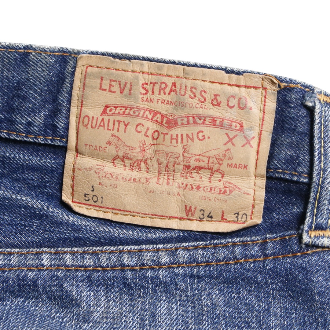 60s Levis リーバイス 501 Sタイプ BigE ビッグE デニムジーンズ 平行ステッチ トップボタン裏刻印6 W32.5L27