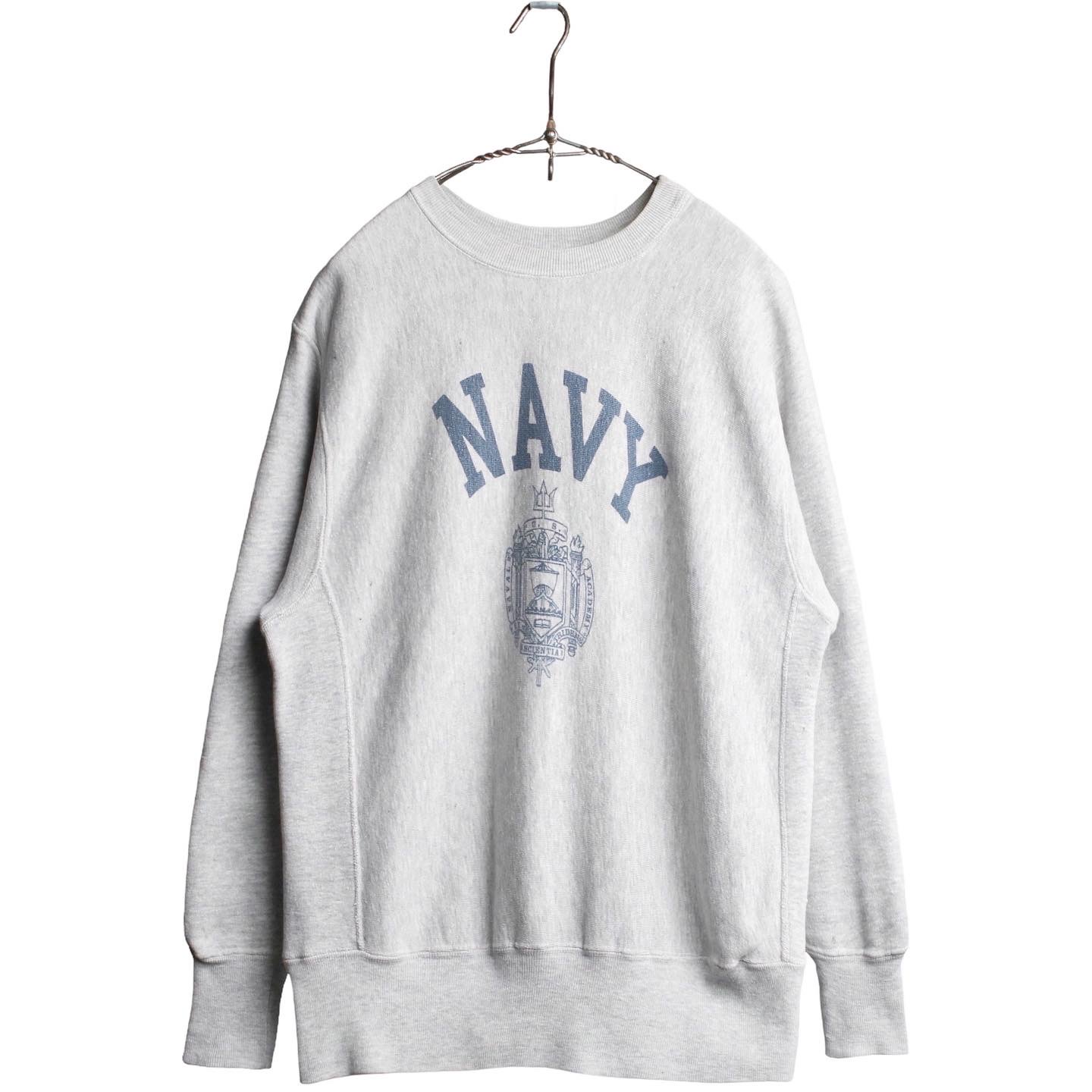 70s Champion チャンピオン 赤単色タグ リバースウィーブ スウェット NAVY ミリタリープリント M