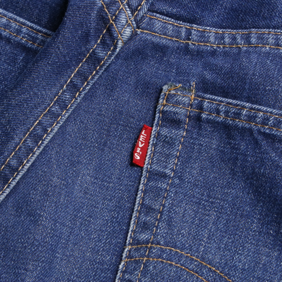 60s Levis リーバイス 505 BigE デニム ジーンズ 赤耳付き 濃紺 42TALONジッパー ボタン裏刻印8 W32.5L28.5