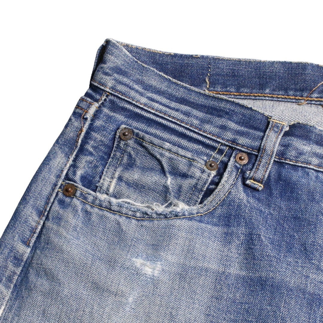 60s Levis リーバイス 501 BigE ビッグE デニムジーンズ Vステッチ 足長R ボタン裏刻印6 W31L27