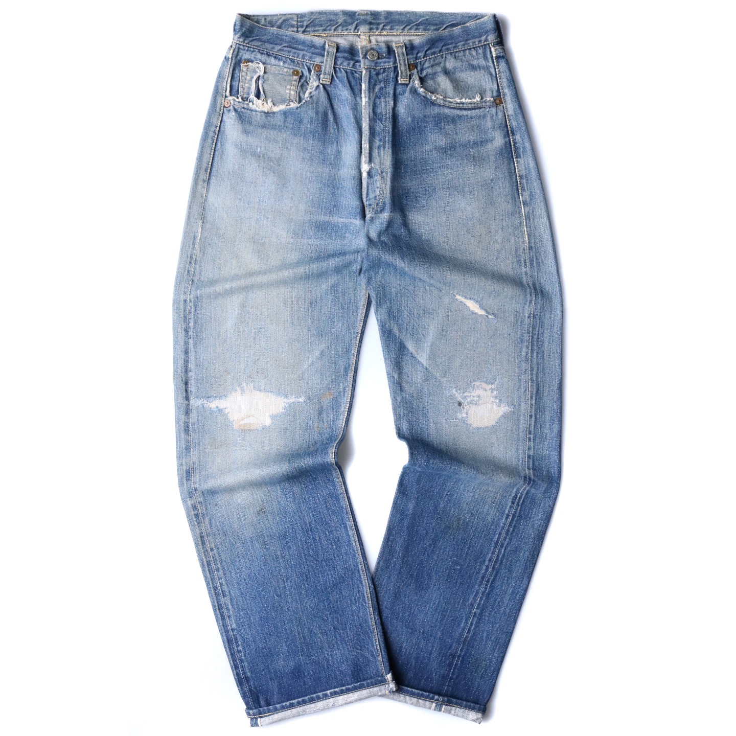 40s Levis リーバイス 501XX 47モデル デニム ジーンズ 片面タブ 革