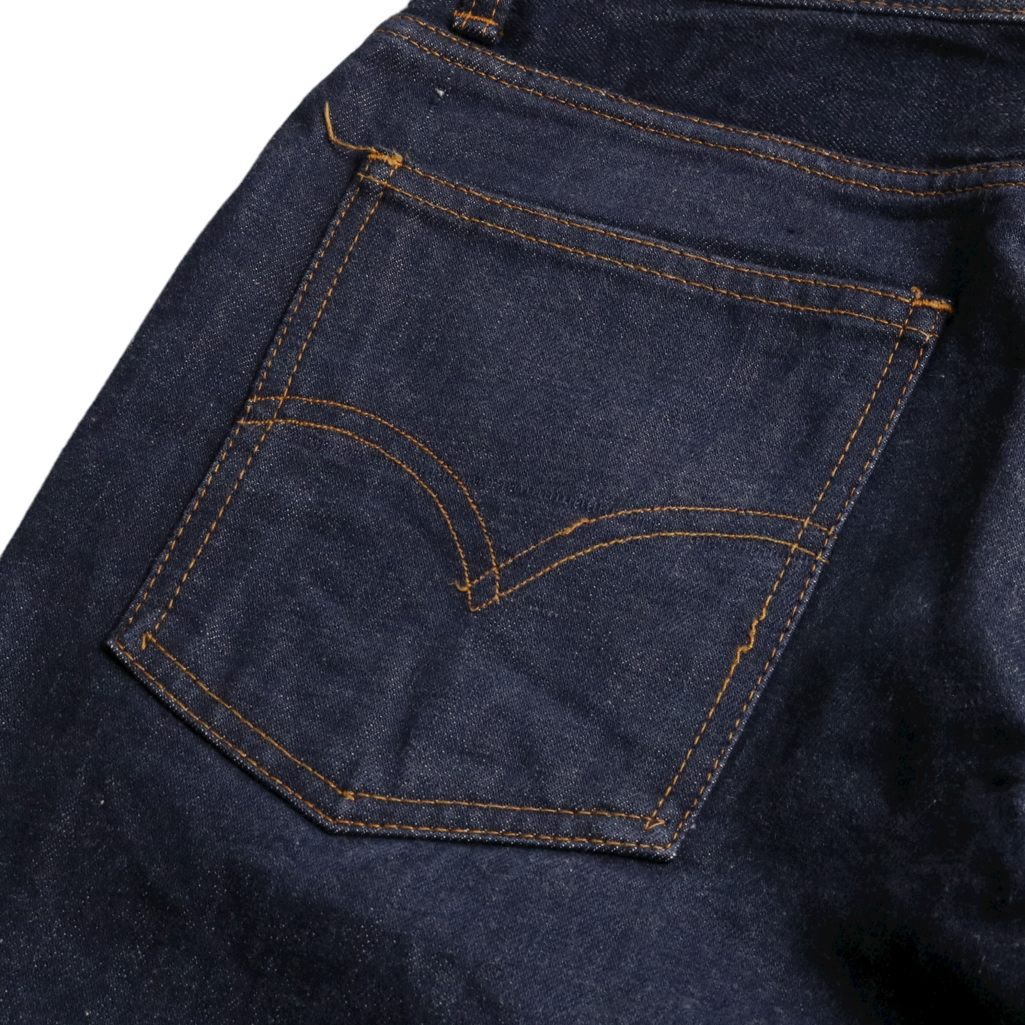 70s ヴィンテージ Levi's リーバイス 646 BigE ビッグE デニム ジーンズ 真っ紺 フレア ブーツカット インディゴ W30L32