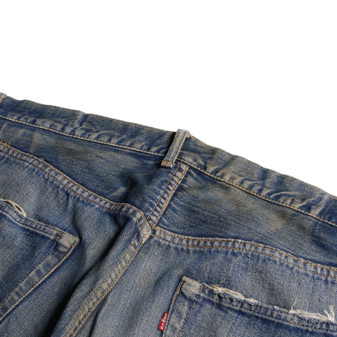 60s Levis リーバイス 501XX デニムジーンズ 紙パッチ ギャラ無し センターオフセット ボタン裏刻印K W38L33