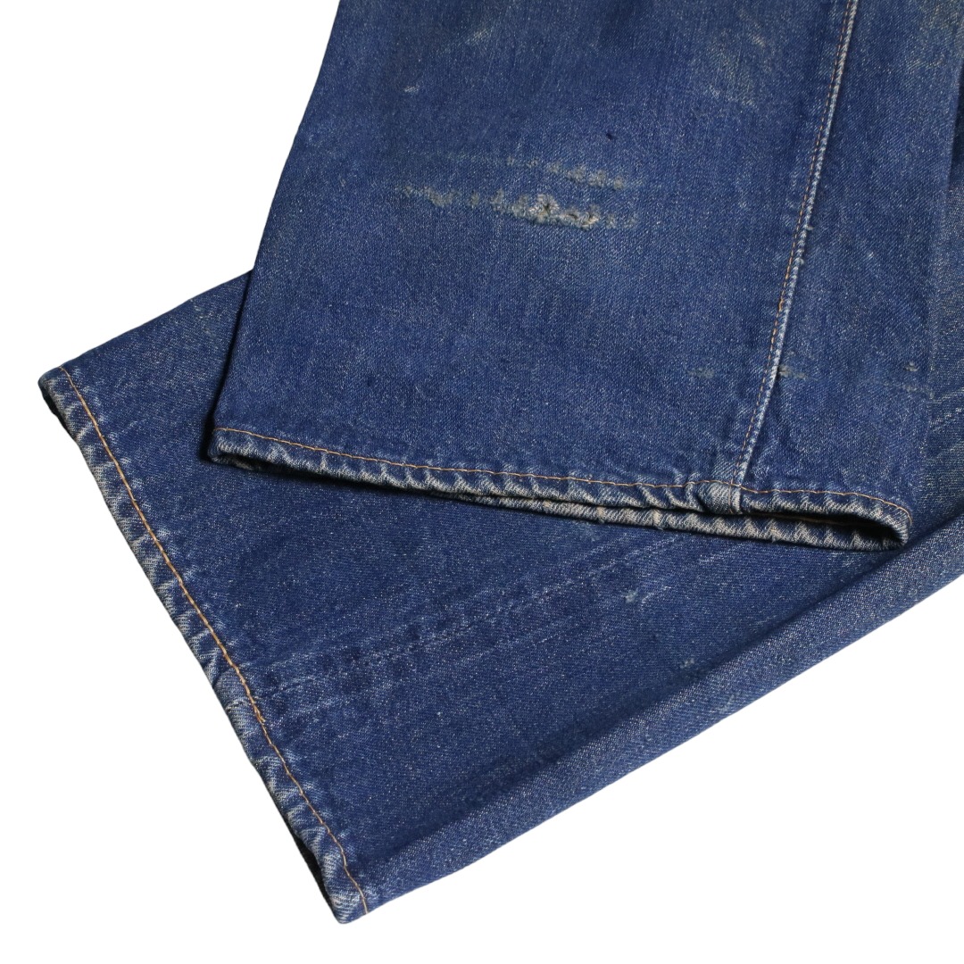 60s Levis リーバイス 501XX デニムジーンズ 紙パッチ ギャラ無し センターオフセット ボタン裏刻印K W38L33