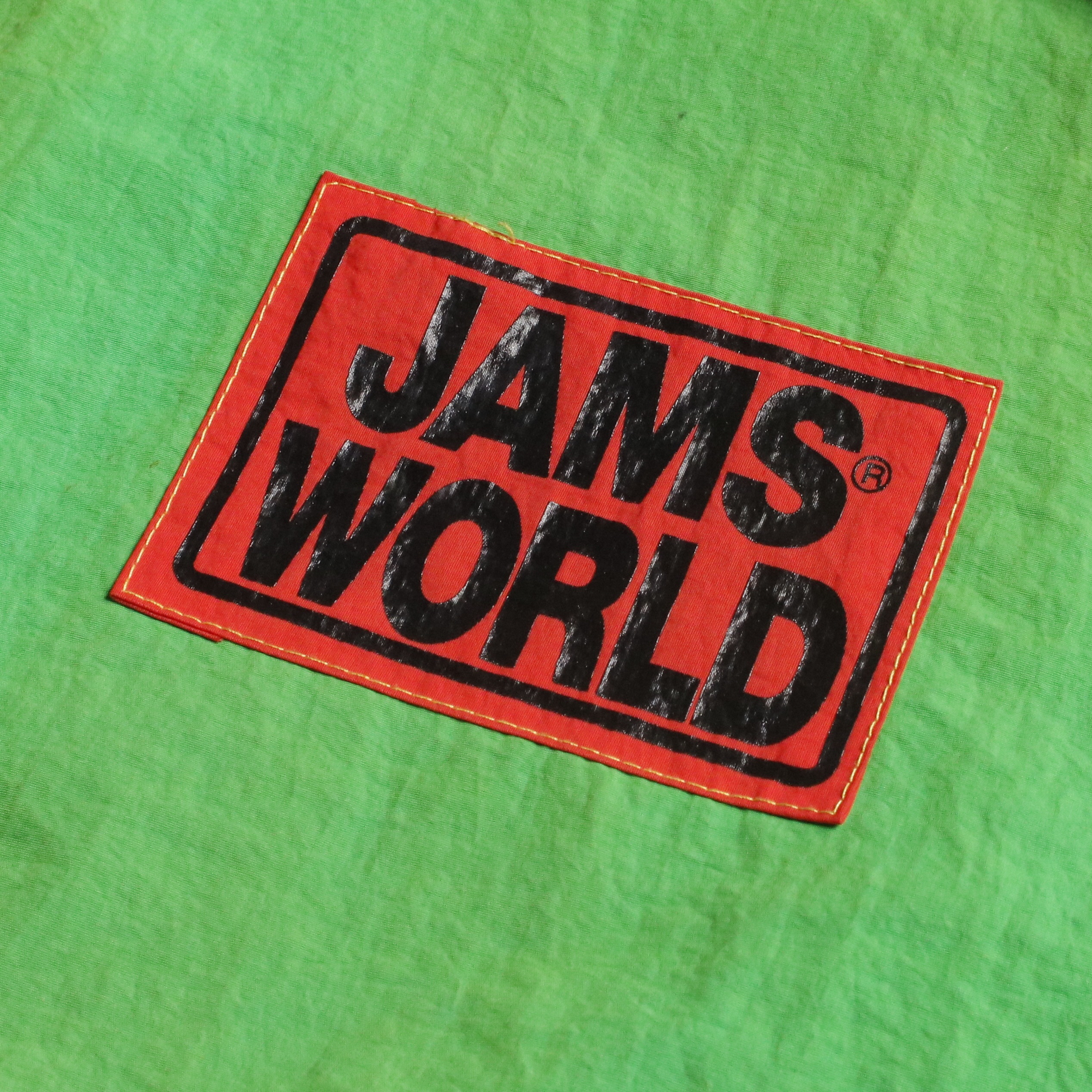 80s ヴィンテージ JAMS WORLDジャムスワールド クレイジーパターン ナイロンジャケット M