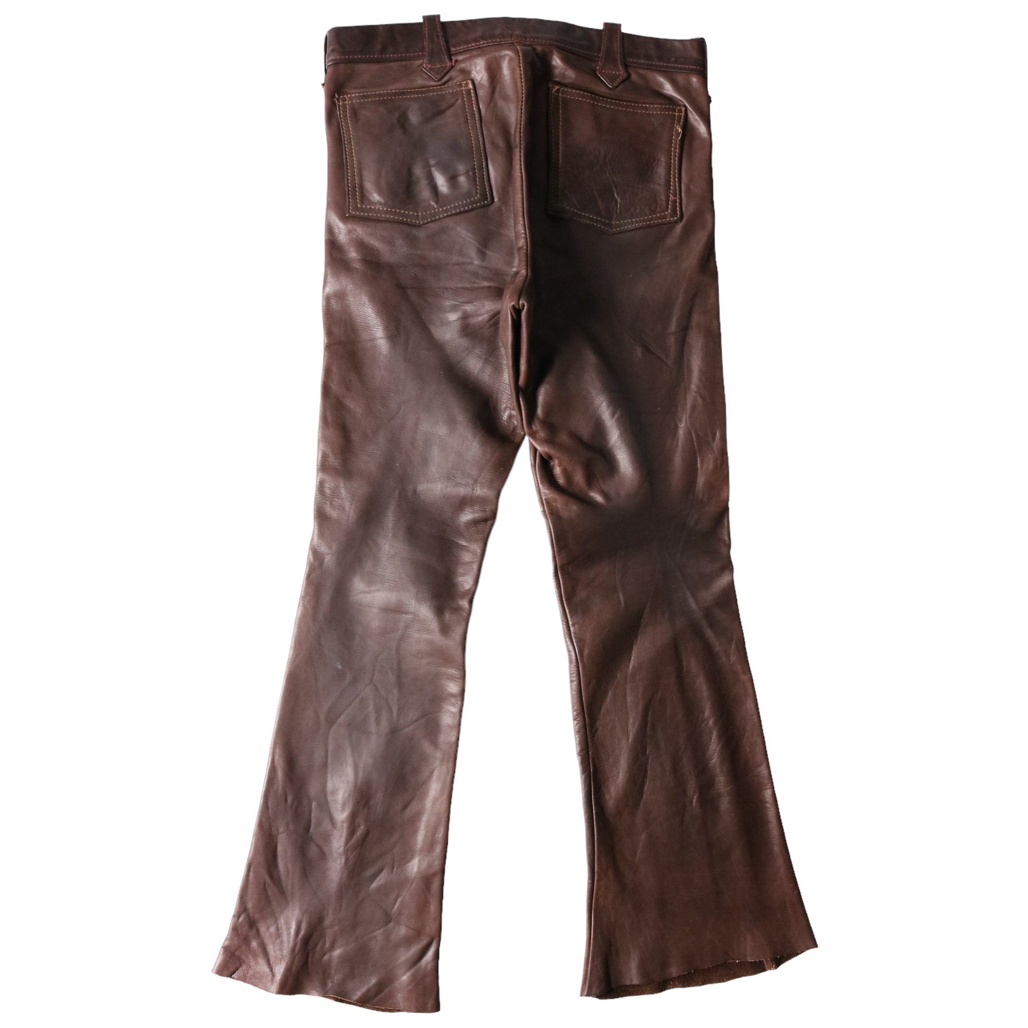 vintage East west leather pants ブーツカットelanleather