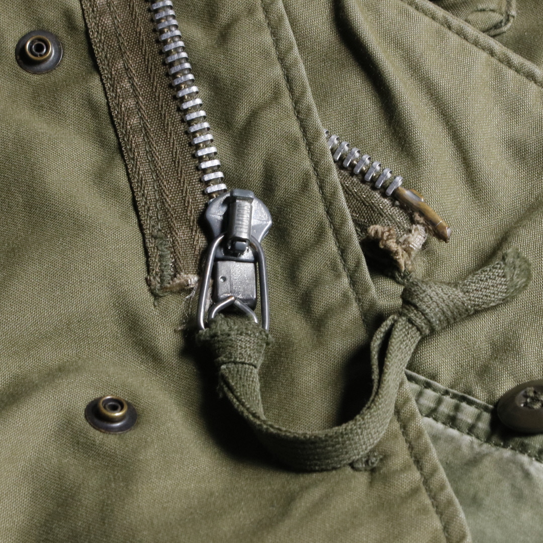 にゃーにゃjacket希少 米軍 M65 フィールドジャケット ミリタリ1st アルミジップ S67.