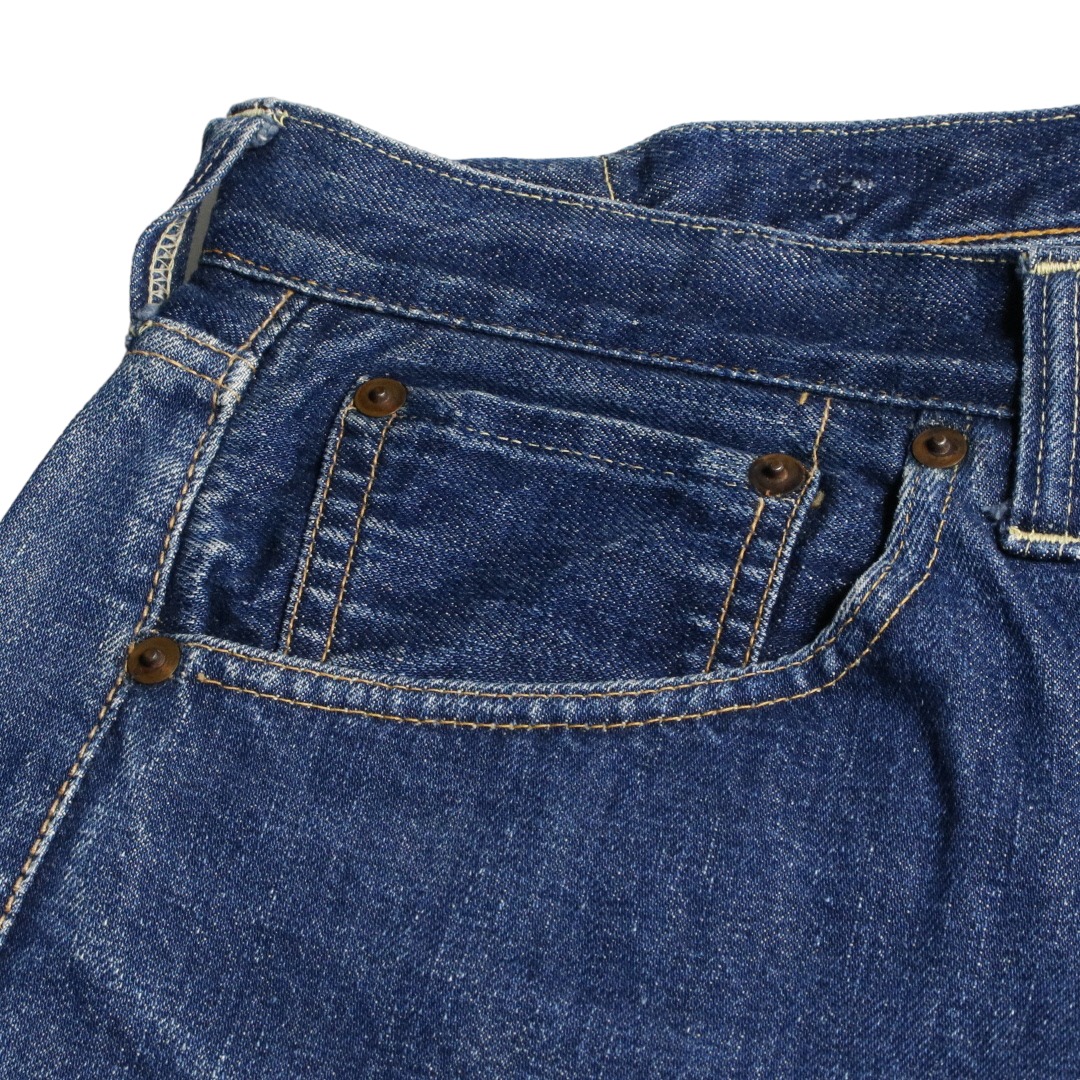 40s Levis リーバイス 501XX 46モデル デニムジーンズ 片面タブ レザーパッチ W36L33