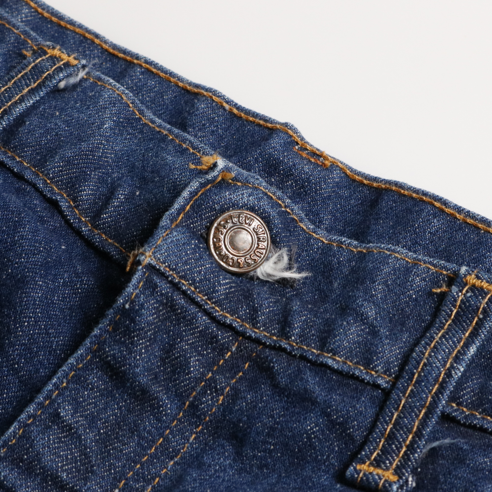 70s ヴィンテージ Levis リーバイス 517 スモールe シングル デニム ジーンズ ブーツカット 濃紺 インディゴ W38L30