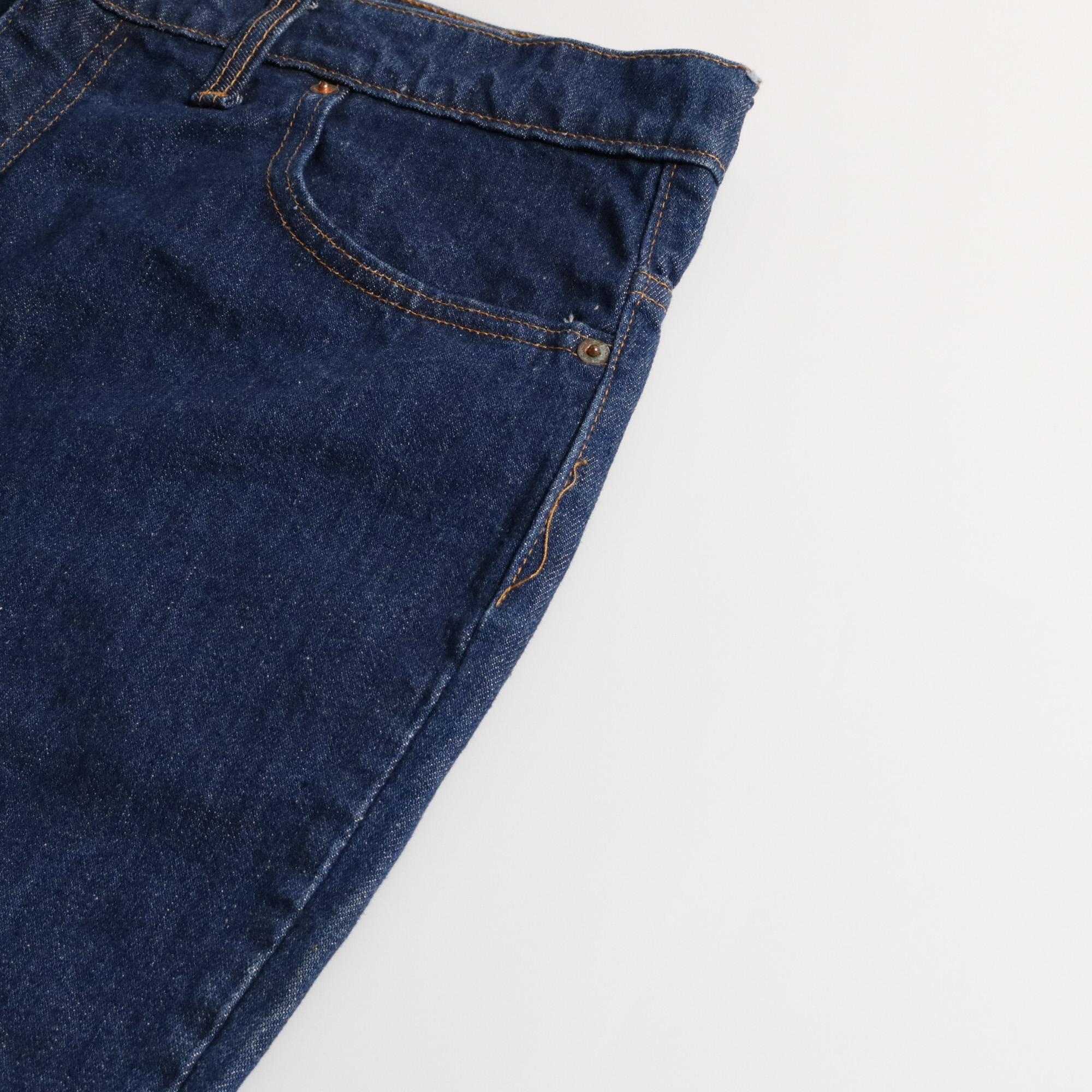 70s ヴィンテージ Levis リーバイス 517 スモールe シングル デニム ジーンズ ブーツカット 濃紺 インディゴ W38L30