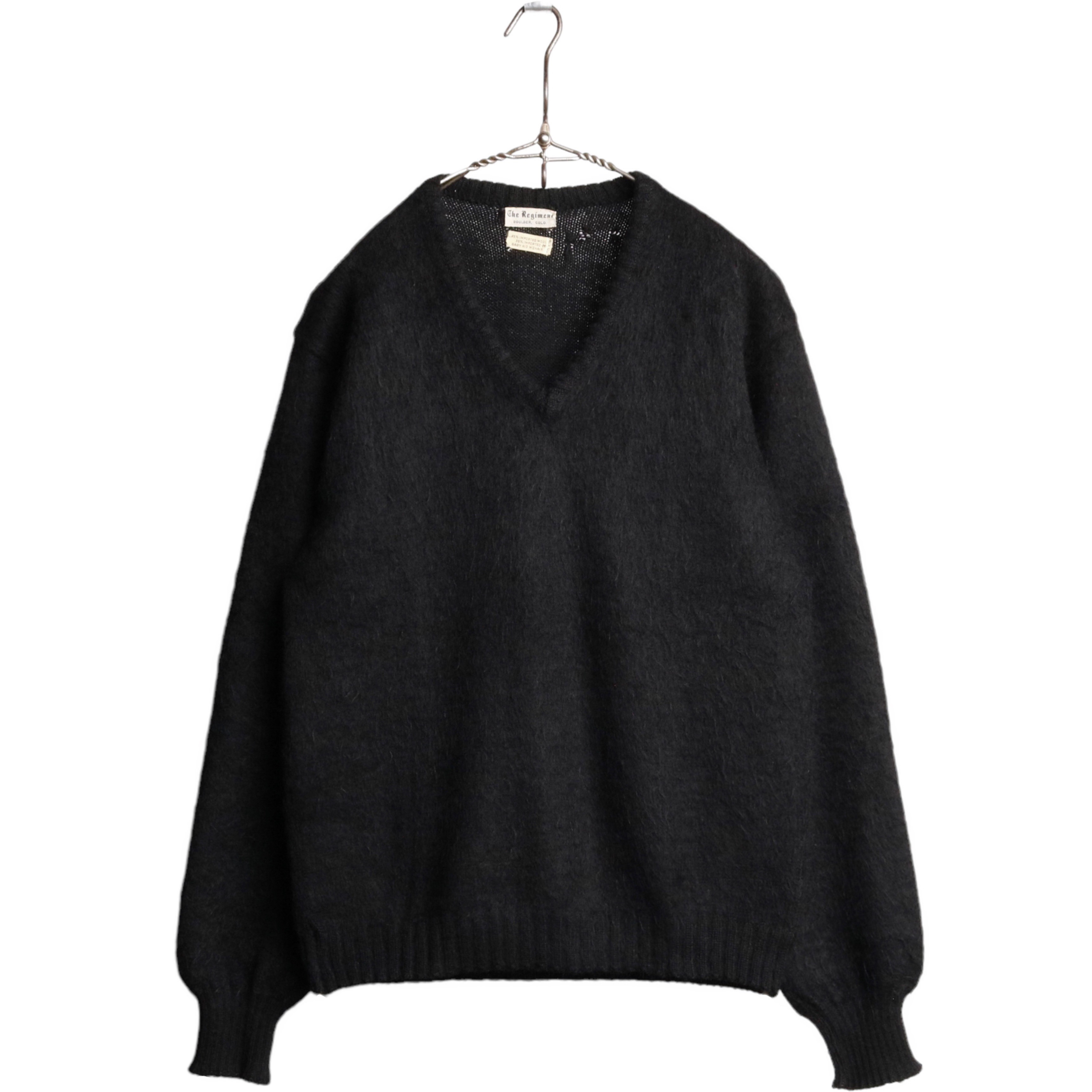 VINTAGE KNIT MOHAIR 60s ビンテージ黒モヘアニット ...