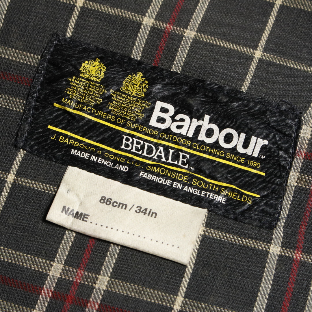 80s Barbour バブアー Bedale ビデイル オイルドジャケット 2ワラント