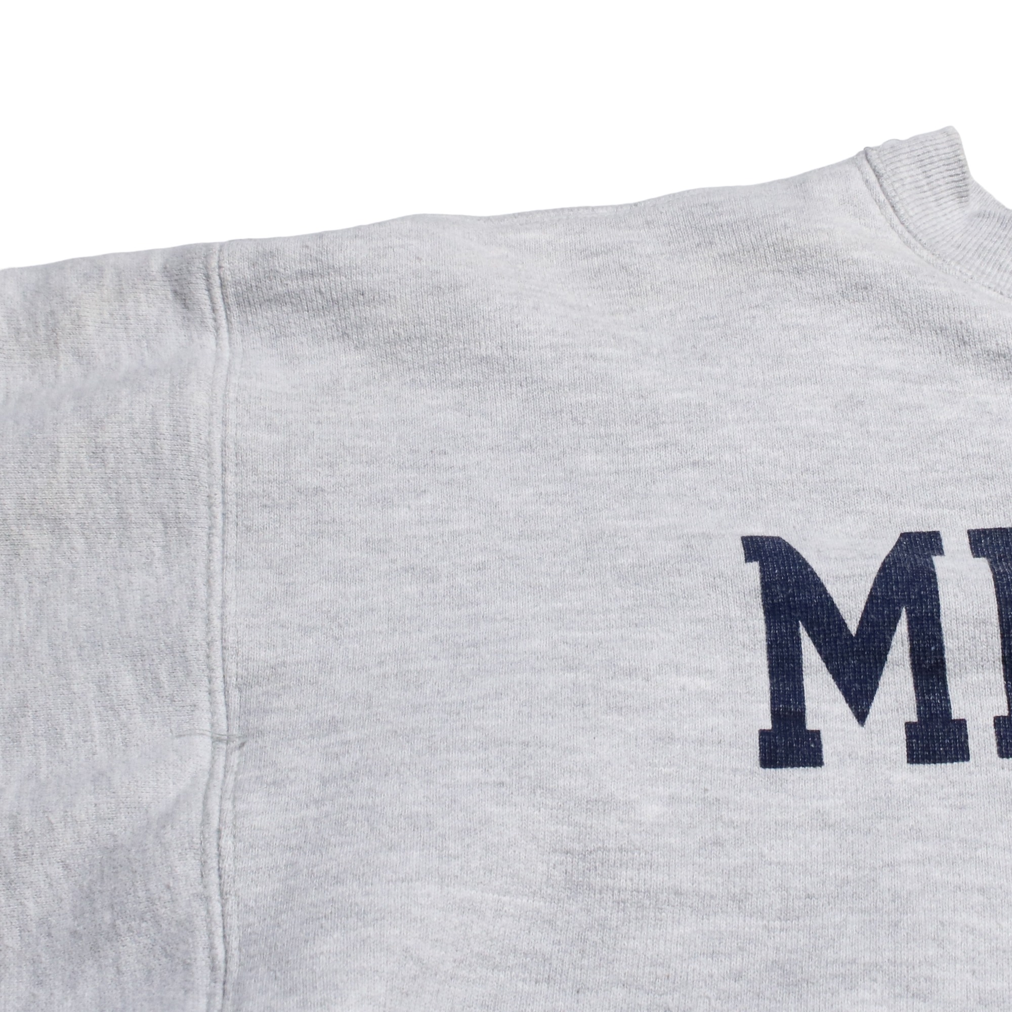 80s ヴィンテージ Champion チャンピオン リバースウィーブ ダブルフェイス Reverse Weave MICHIGAN 染み込みプリント L