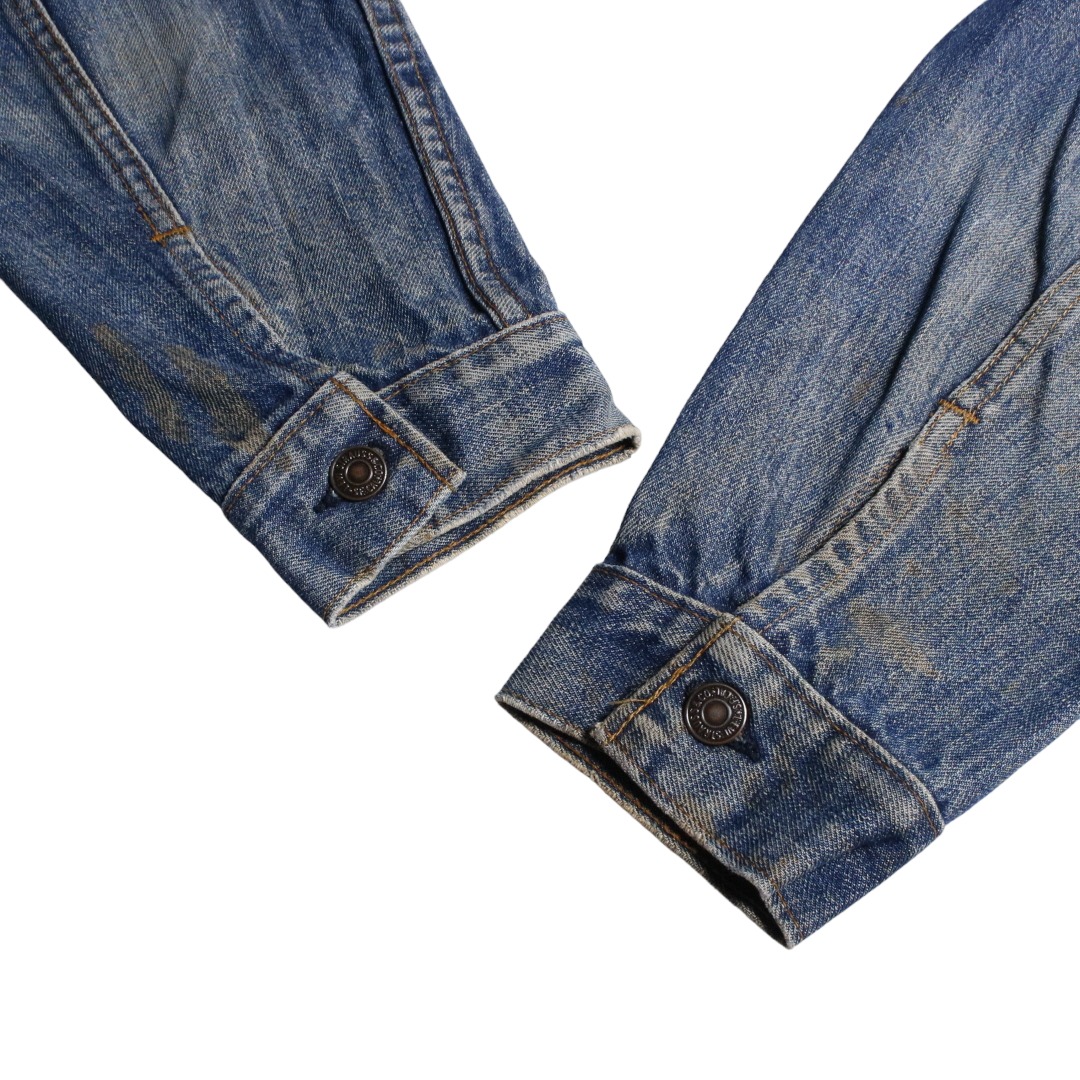 80s Levis リーバイス 70505-0217 スモールe デニムジャケット ケアタグ ボタン裏刻印522 40