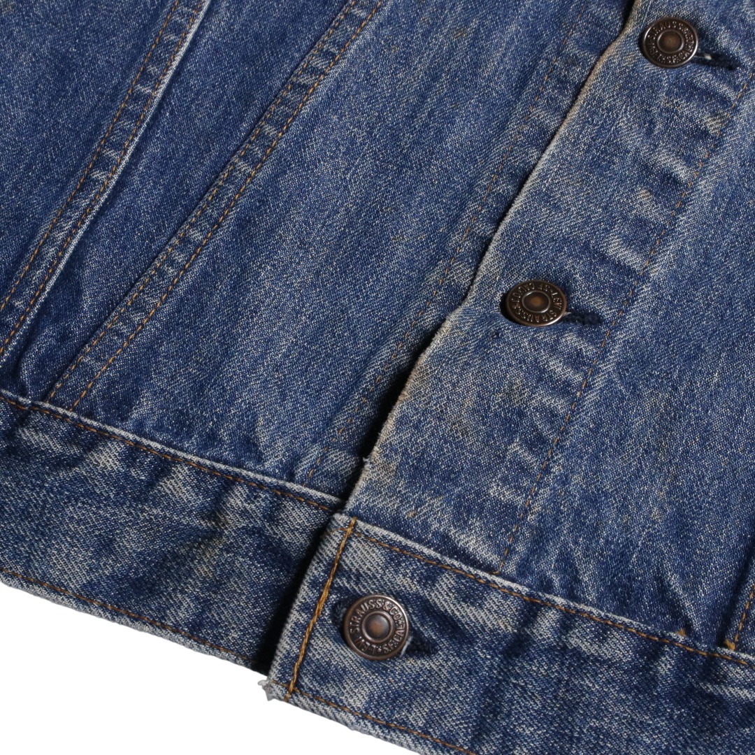 80s Levis リーバイス 70505-0217 スモールe デニムジャケット ケアタグ ボタン裏刻印522 40