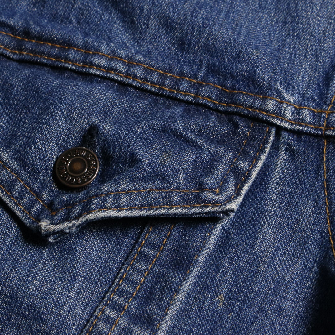 80s Levis リーバイス 70505-0217 スモールe デニムジャケット ケアタグ ボタン裏刻印522 40